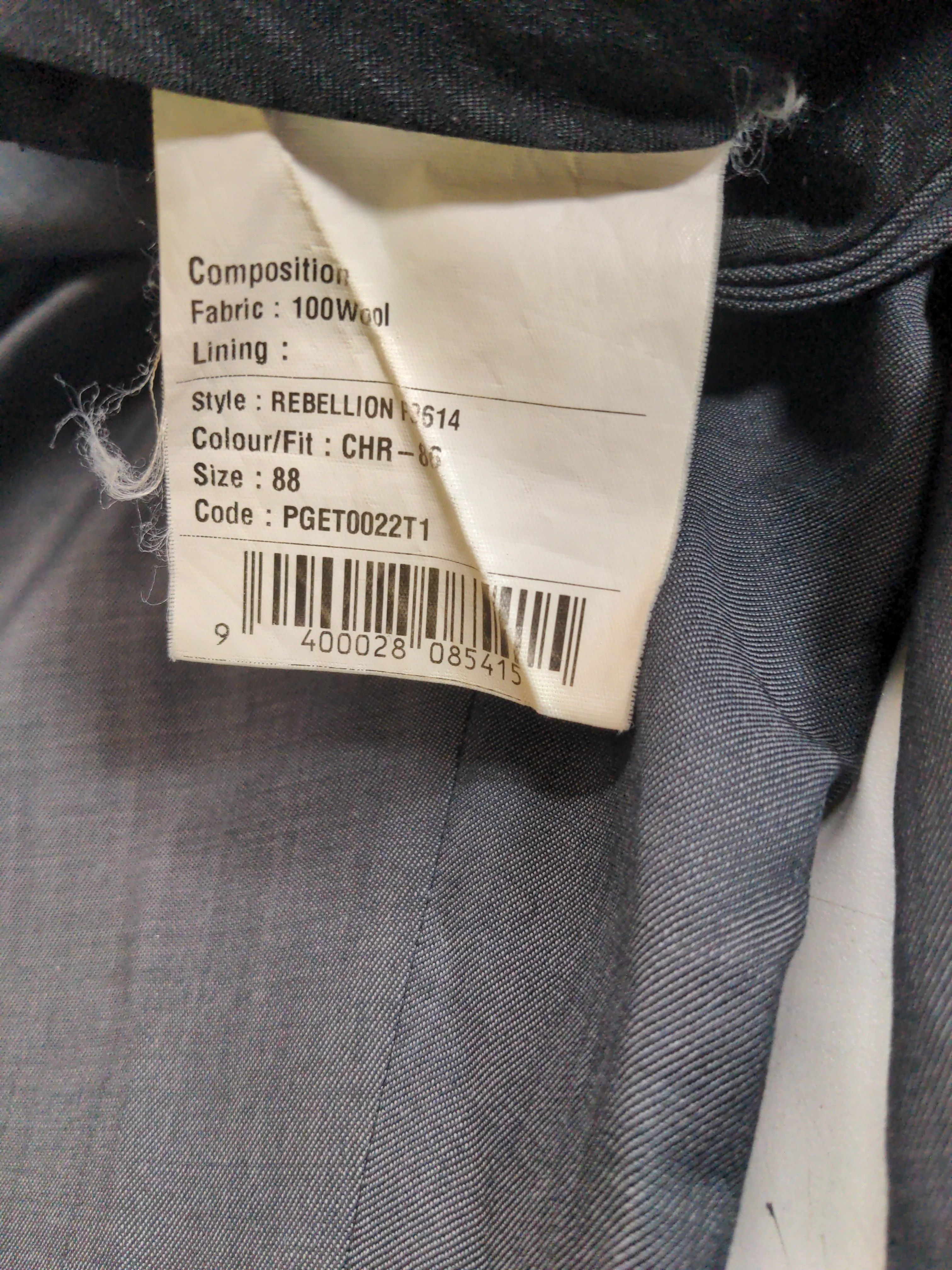 Gibson Men's Suit Trousers L Grey 100% Wool Straight Dress Pants - Image 7