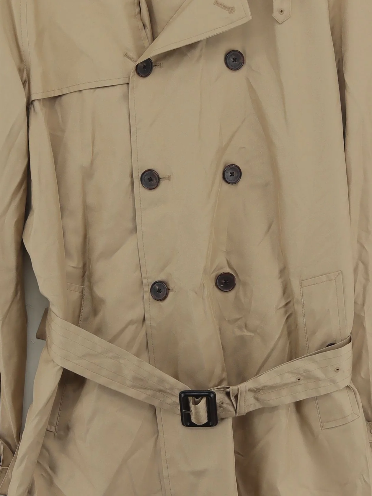 Gieves & Hawkes Men's Coat Chest: 42 in Tan 100% Other Trench Coat - Image 3