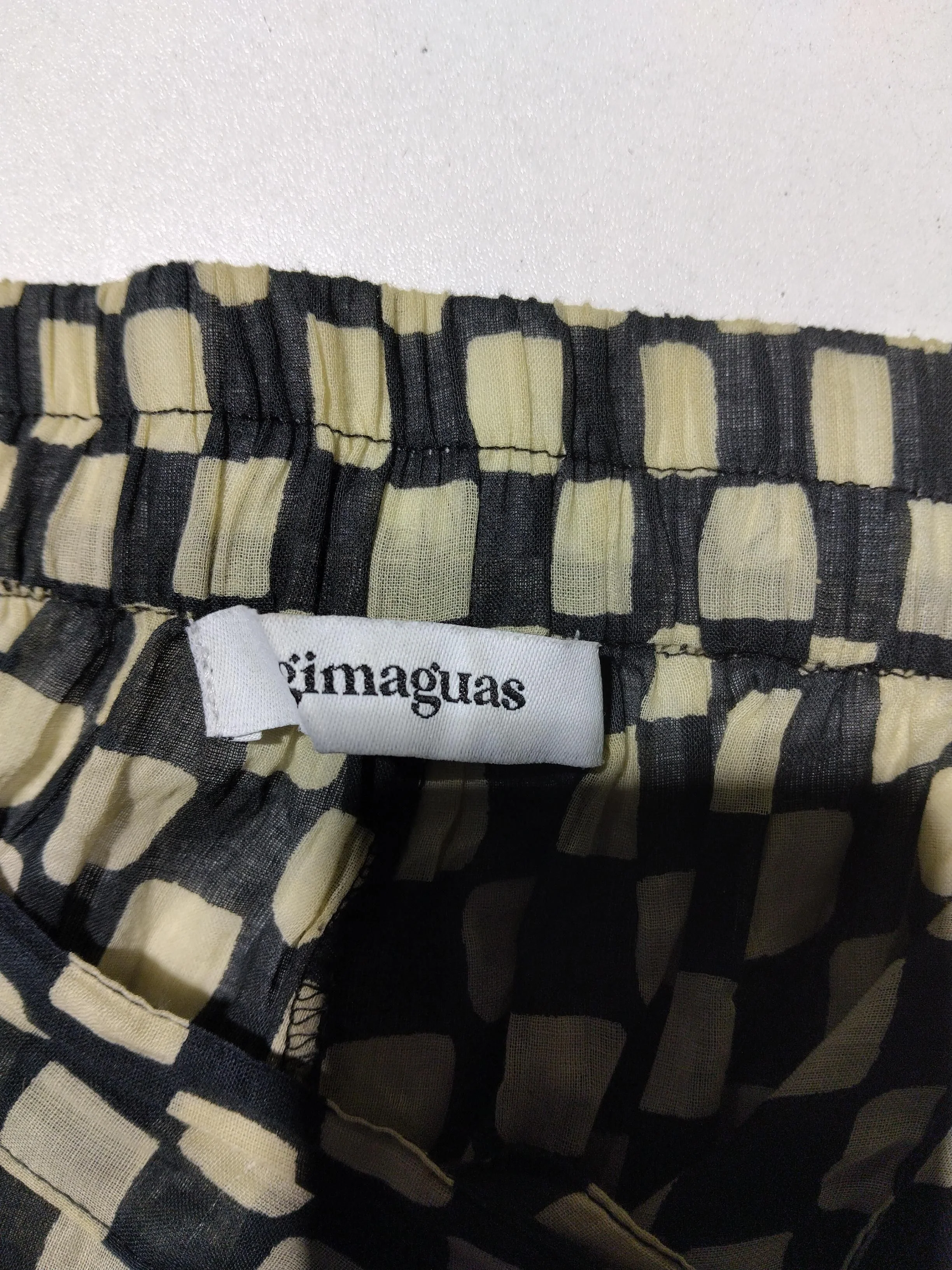 Gimaguas Women's Trousers S Black Checkered 100% Other Straight Chino - Image 5