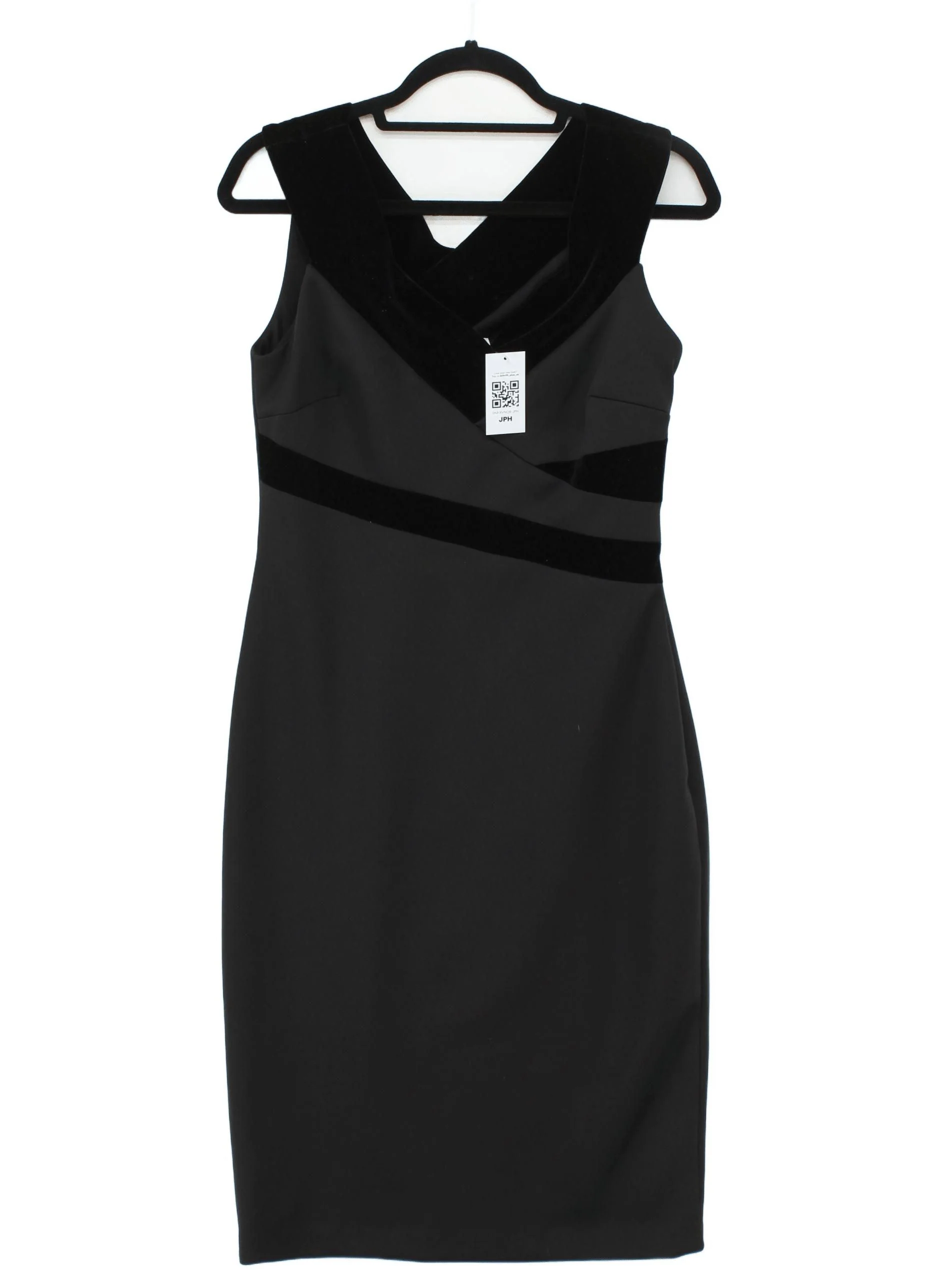 Gina Bacconi Bodycon Midi Dress UK12 in Black