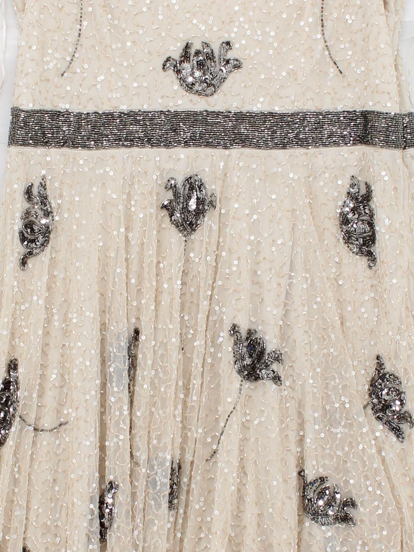 Gina Bacconi Skater Midi Dress UK18 in Cream - Image 3