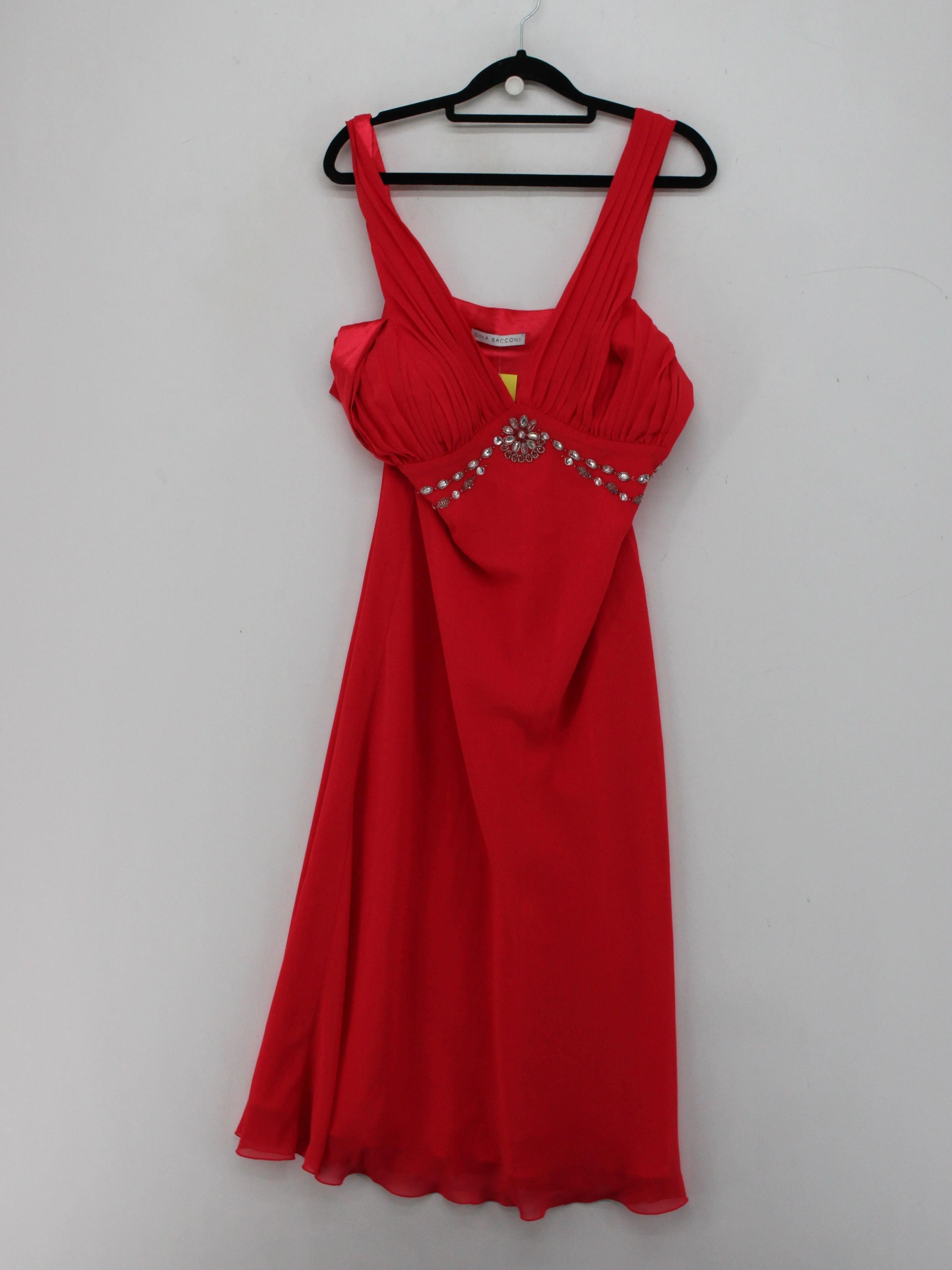 Gina Bacconi Slip Midi Dress UK16 in Red - Image 2