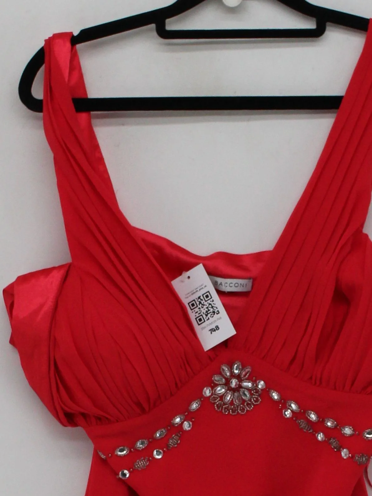 Gina Bacconi Slip Midi Dress UK16 in Red - Image 3