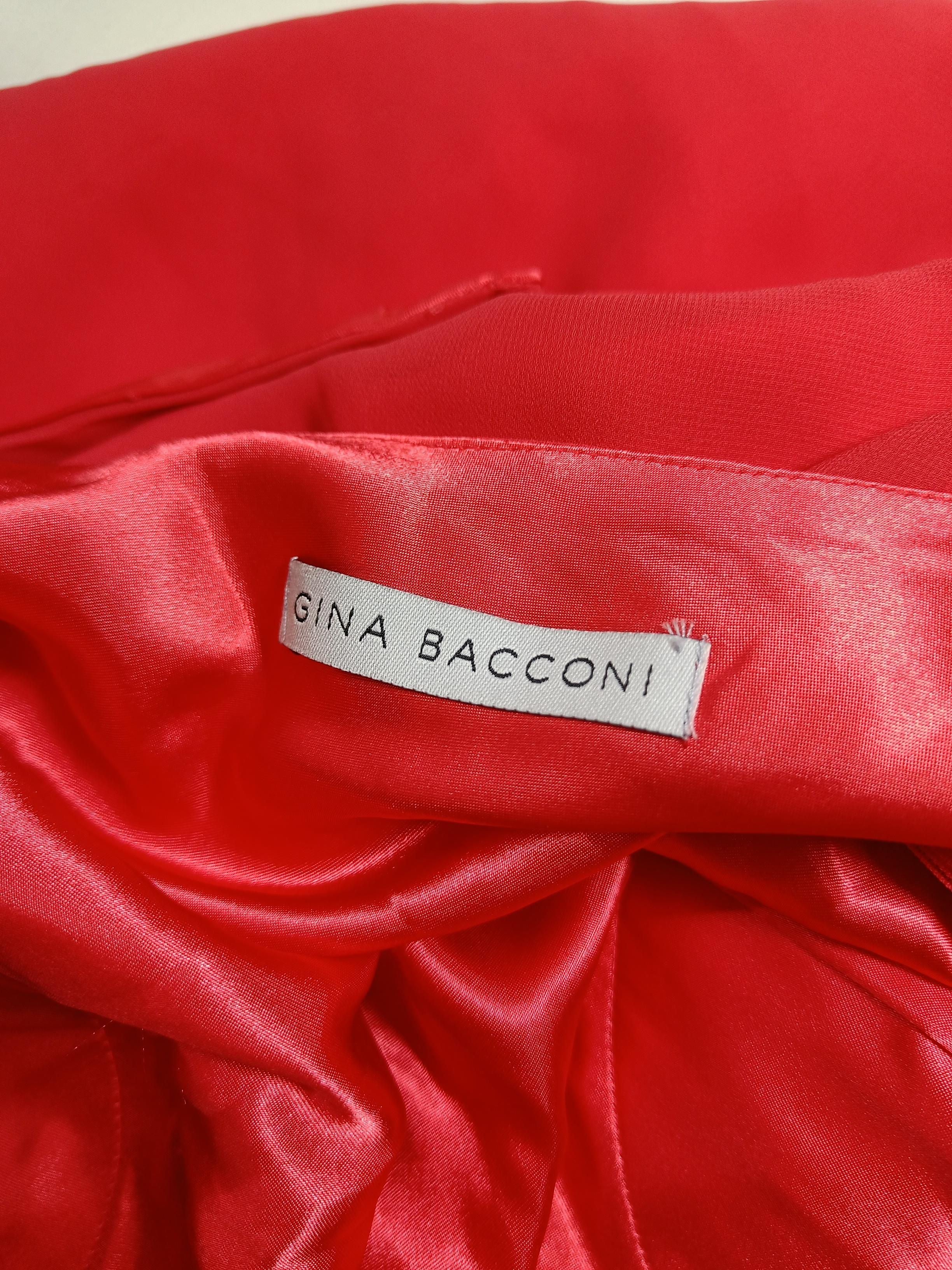 Gina Bacconi Slip Midi Dress UK16 in Red - Image 5
