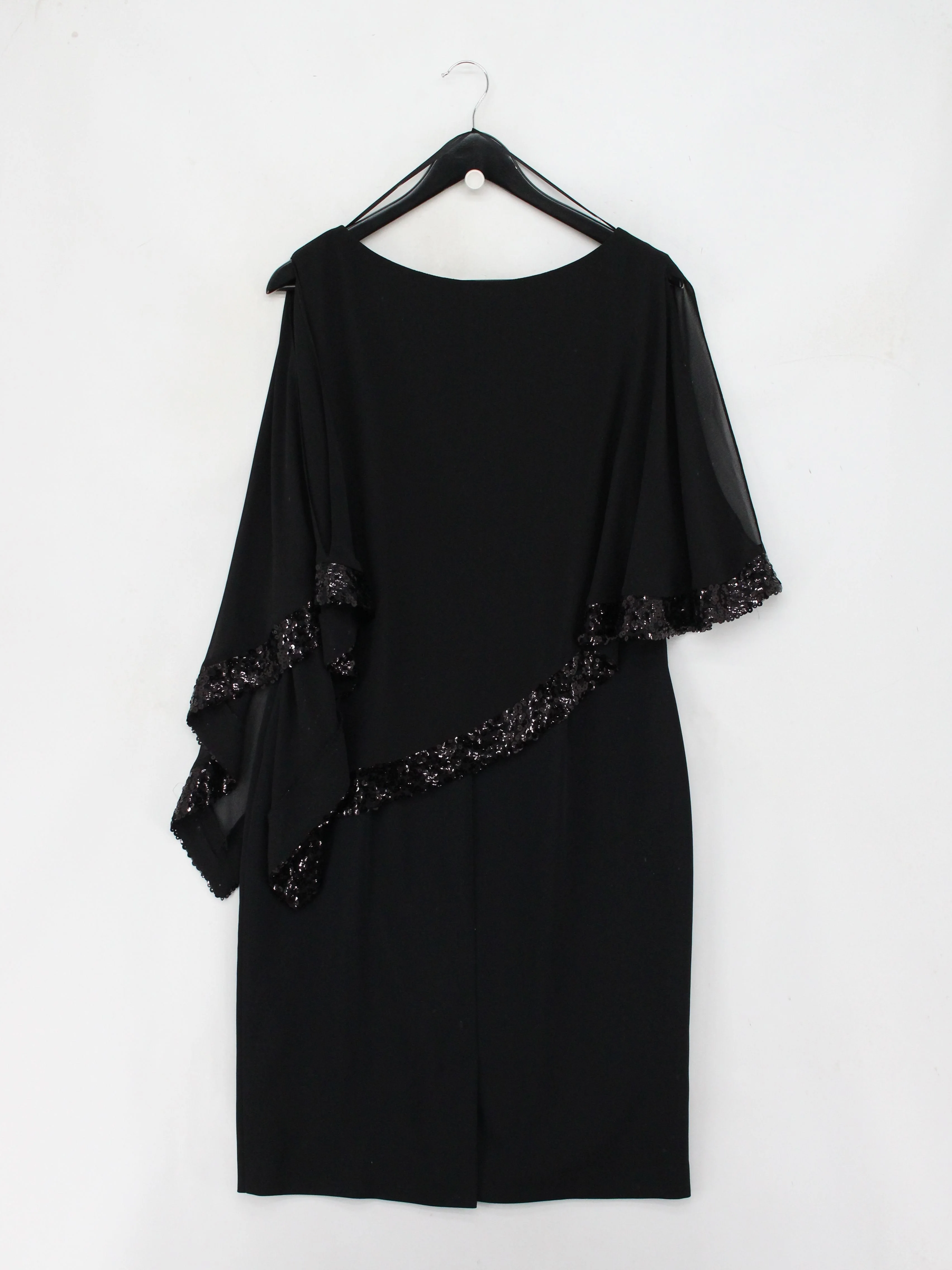Gina Bacconi T-Shirt Mini Dress UK12 in Black - Image 2