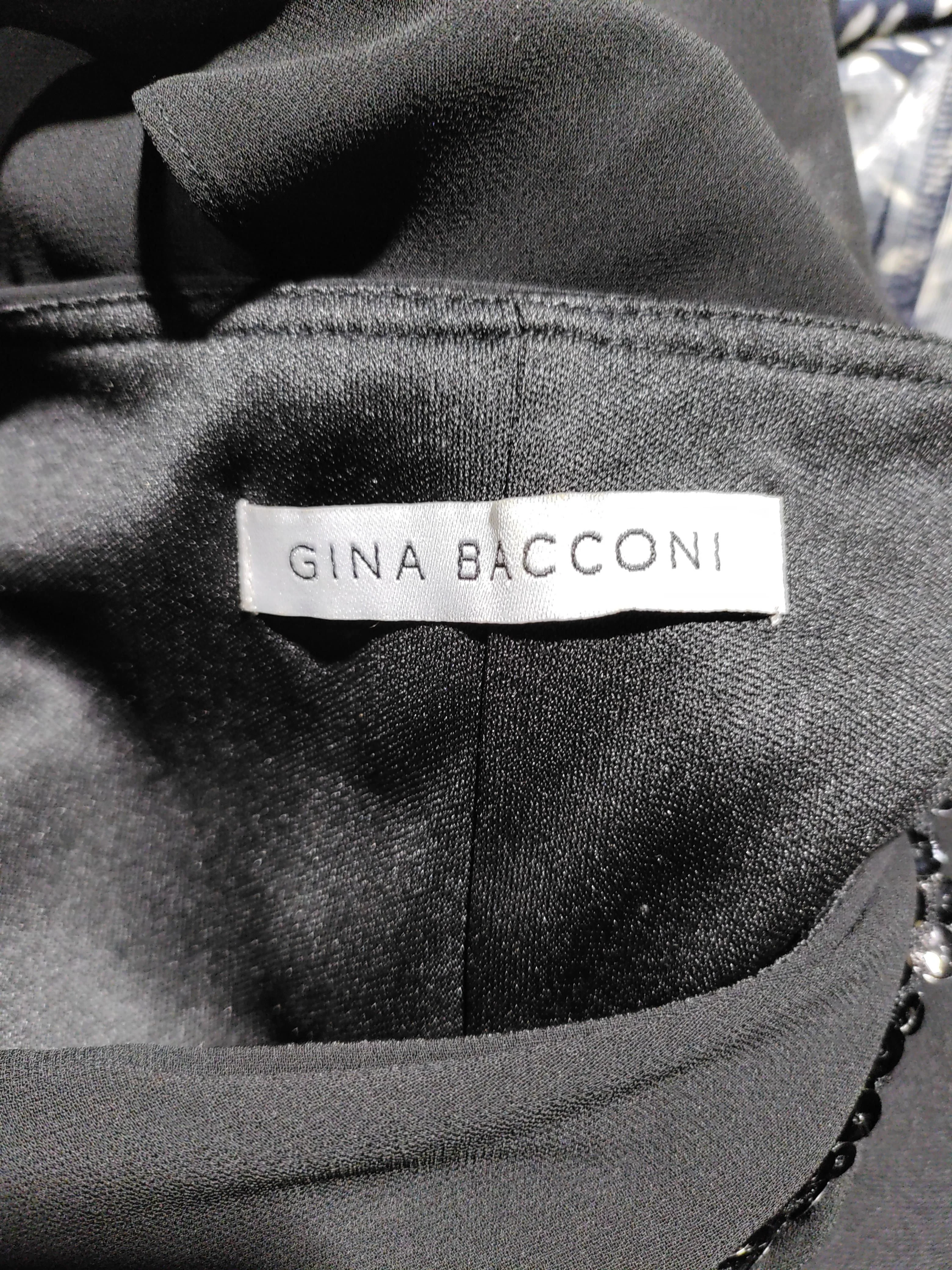 Gina Bacconi T-Shirt Mini Dress UK12 in Black - Image 5