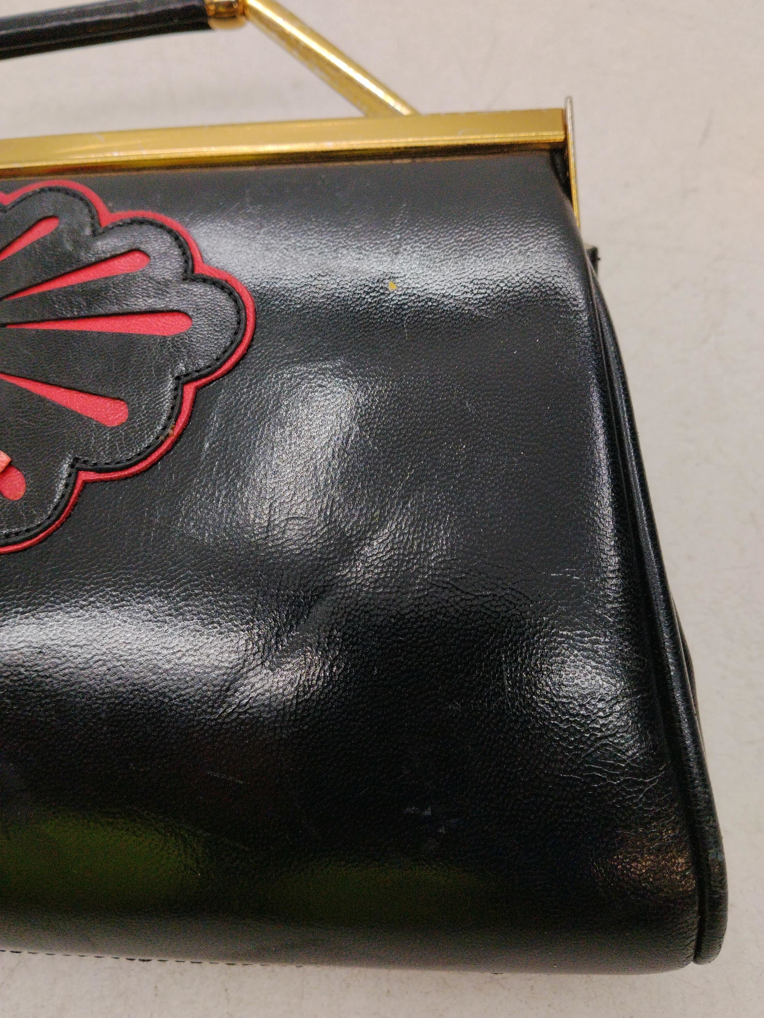 Gina Women's Bag Black Floral 100% Other Clutch - Image 3