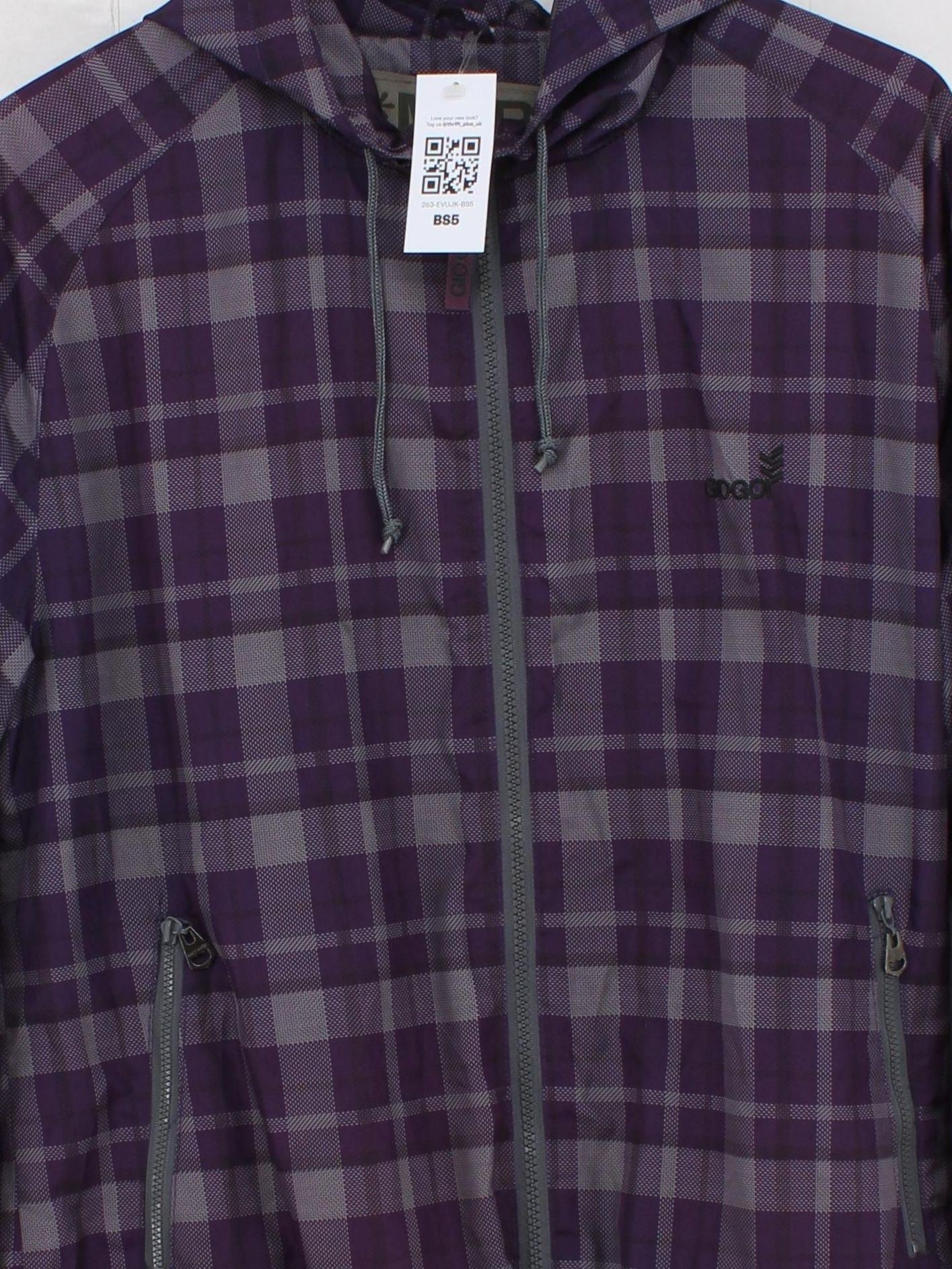 Gio Goi Windbreaker jacket purple - Image 3