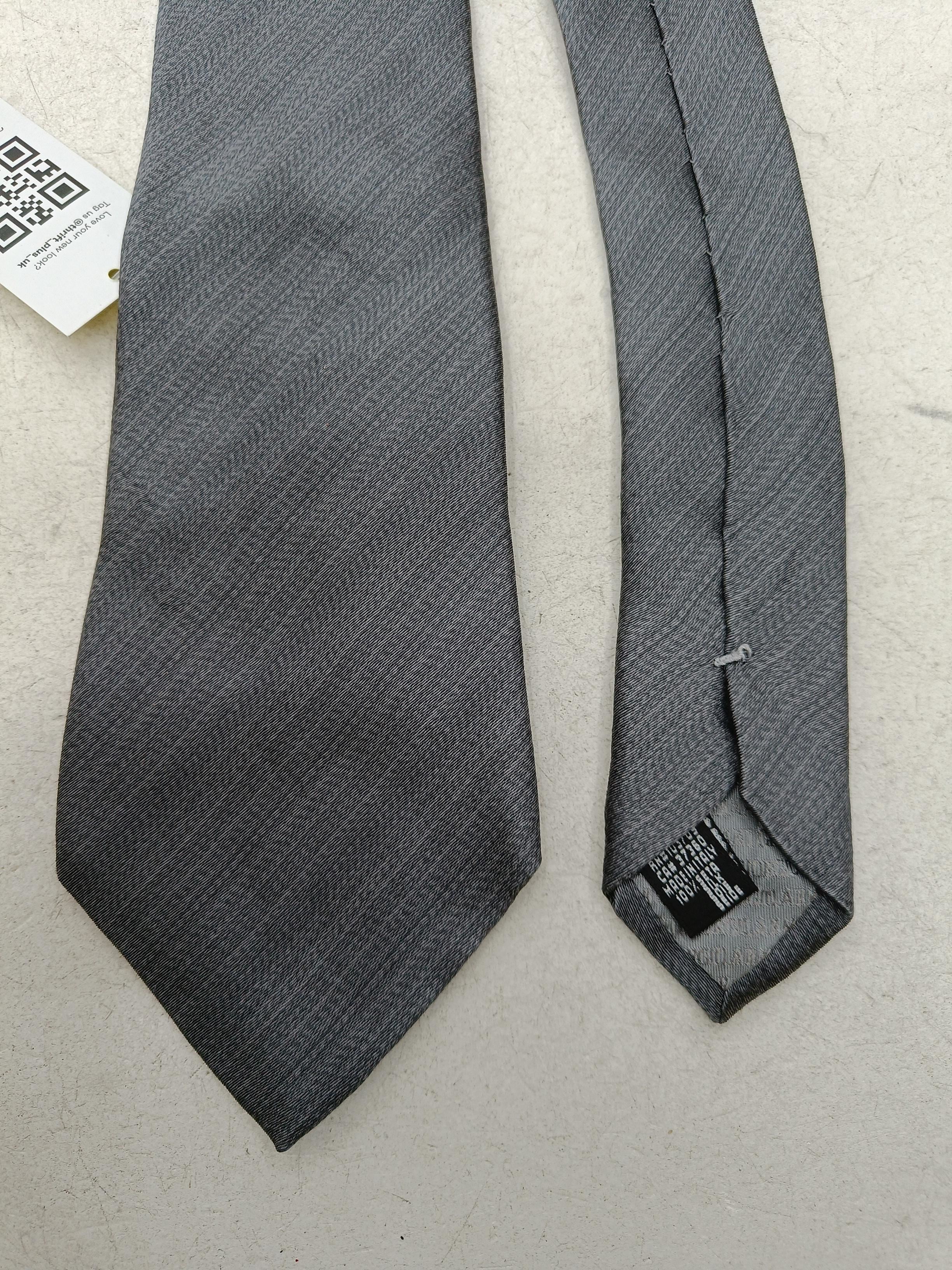 Giorgio Armani Men's Tie Grey 100% Silk - Image 4