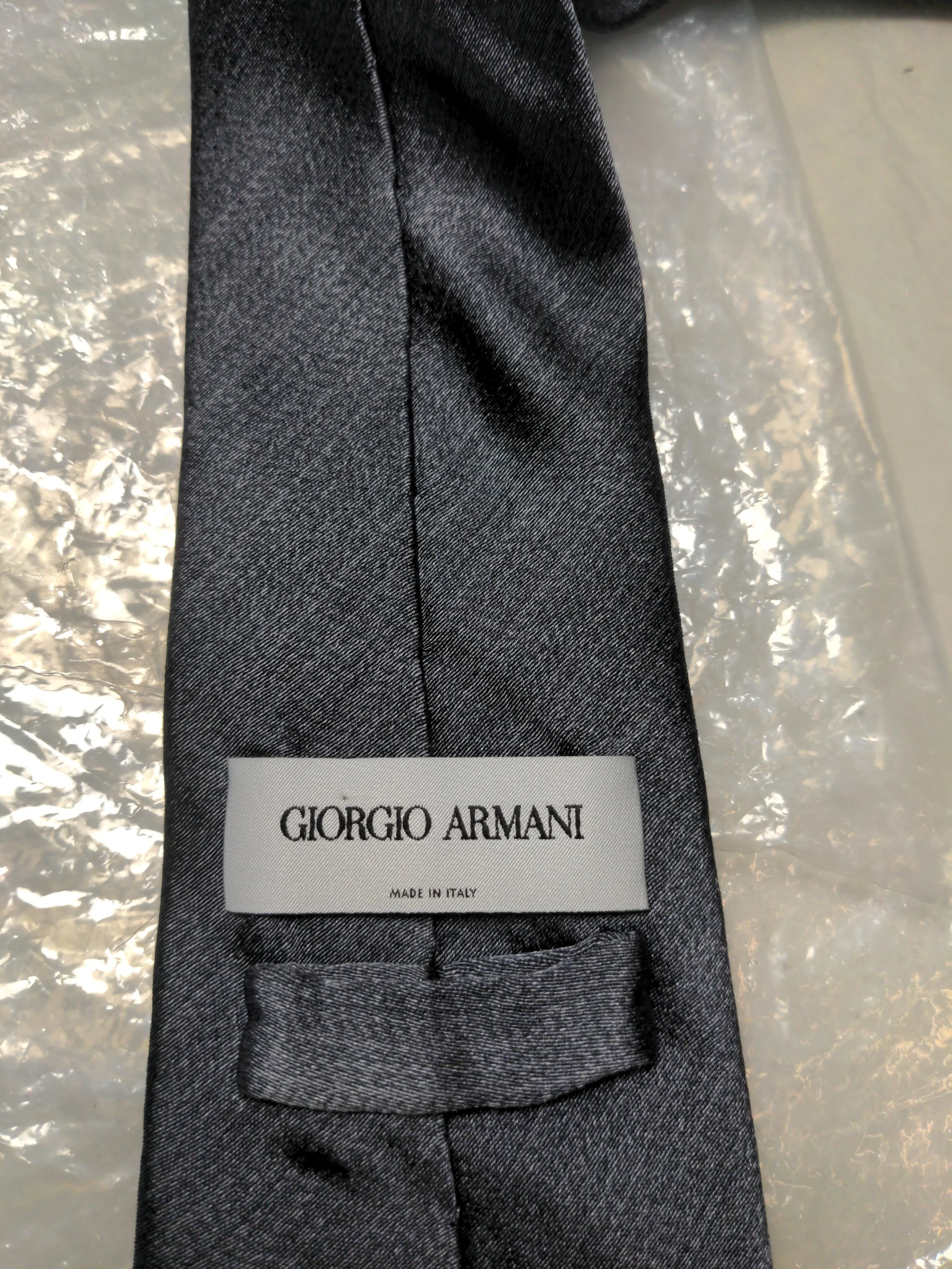 Giorgio Armani Men's Tie Grey 100% Silk - Image 5