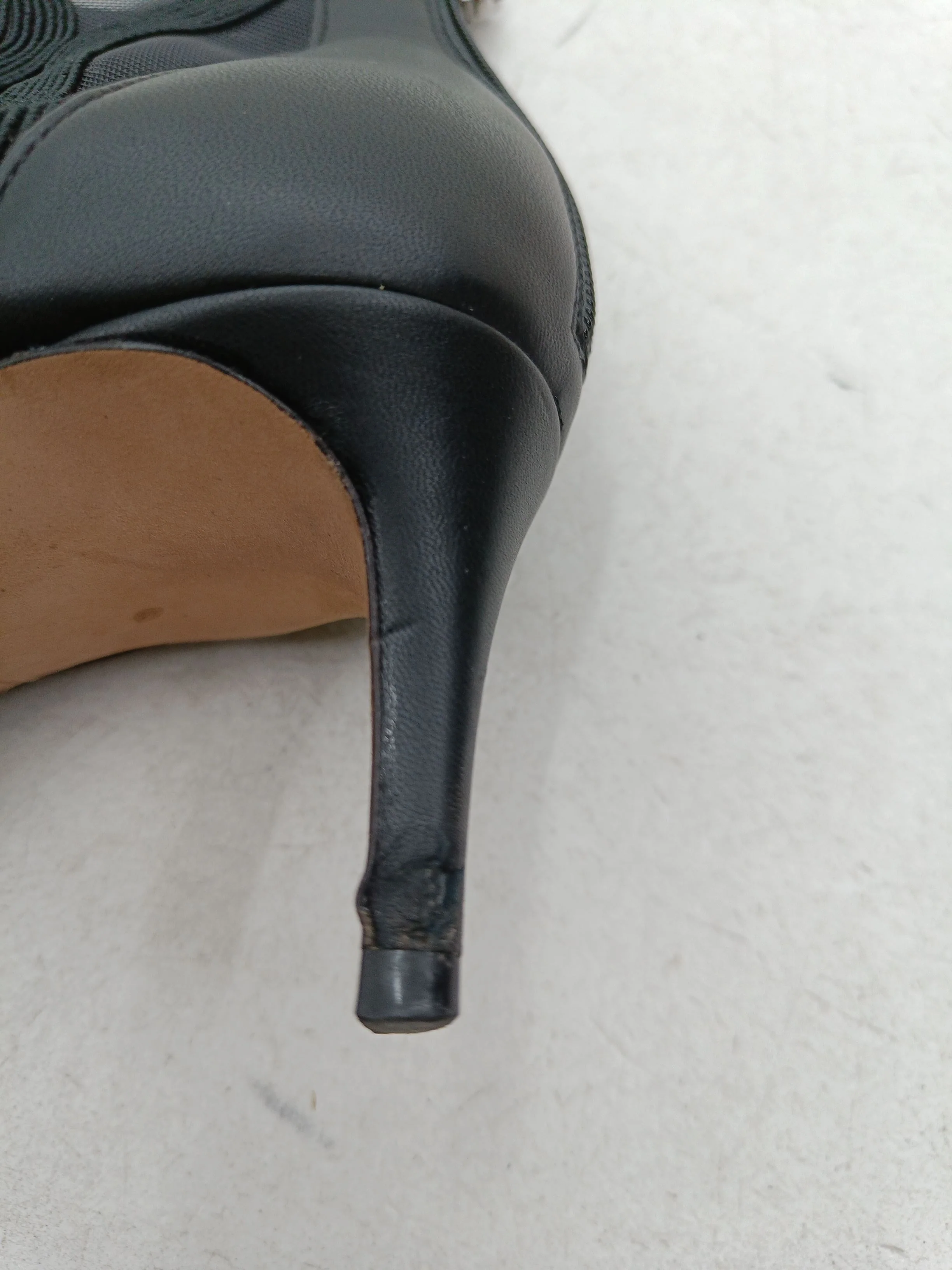Giorgio Armani Women's Boots UK 6.5 Black Geometric 100% Leather Platform - Image 8