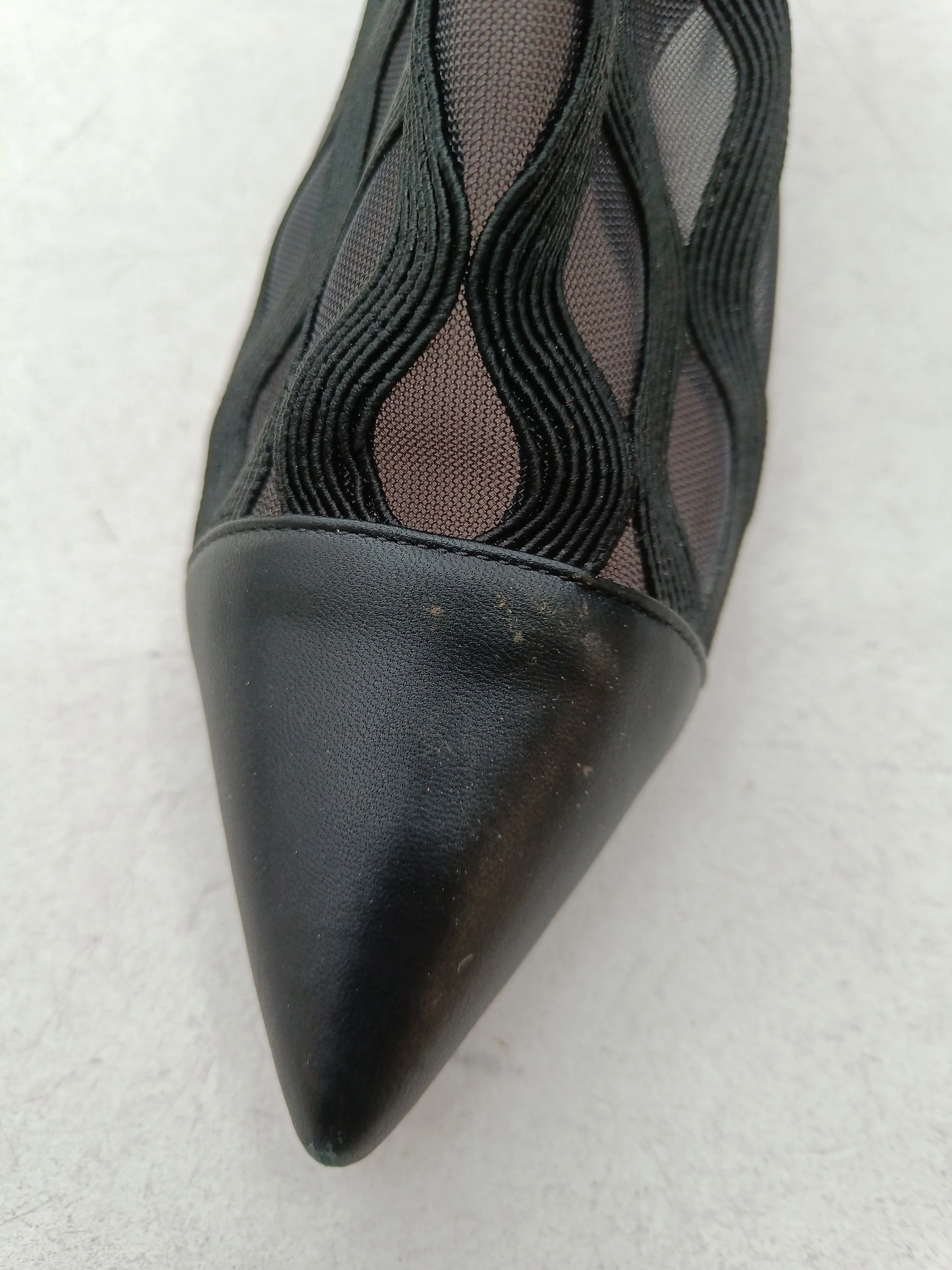 Giorgio Armani Women's Boots UK 6.5 Black Geometric 100% Leather Platform - Image 9