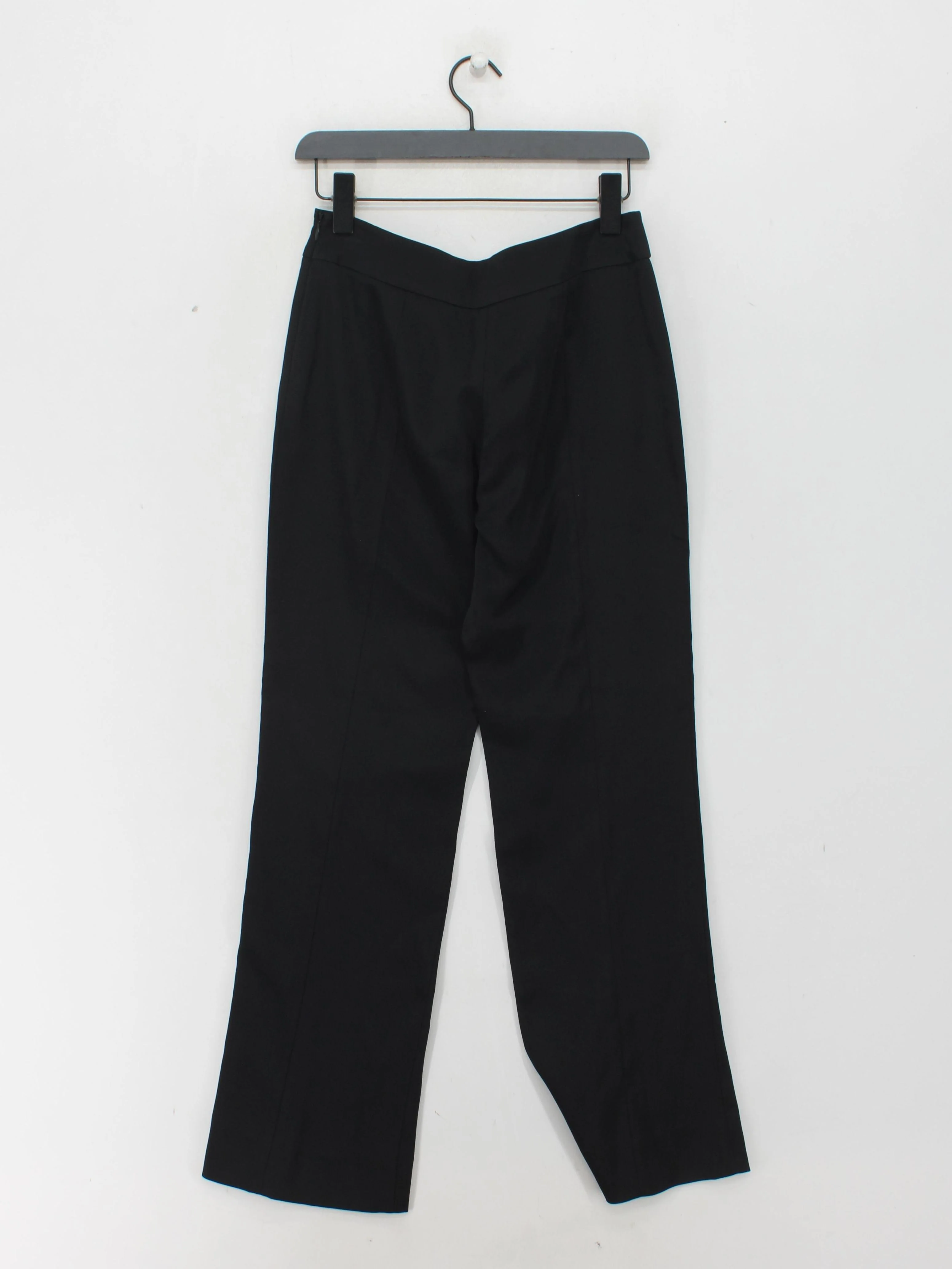 Giorgio Armani Women's Suit Trousers UK 10 Black Viscose - Image 2