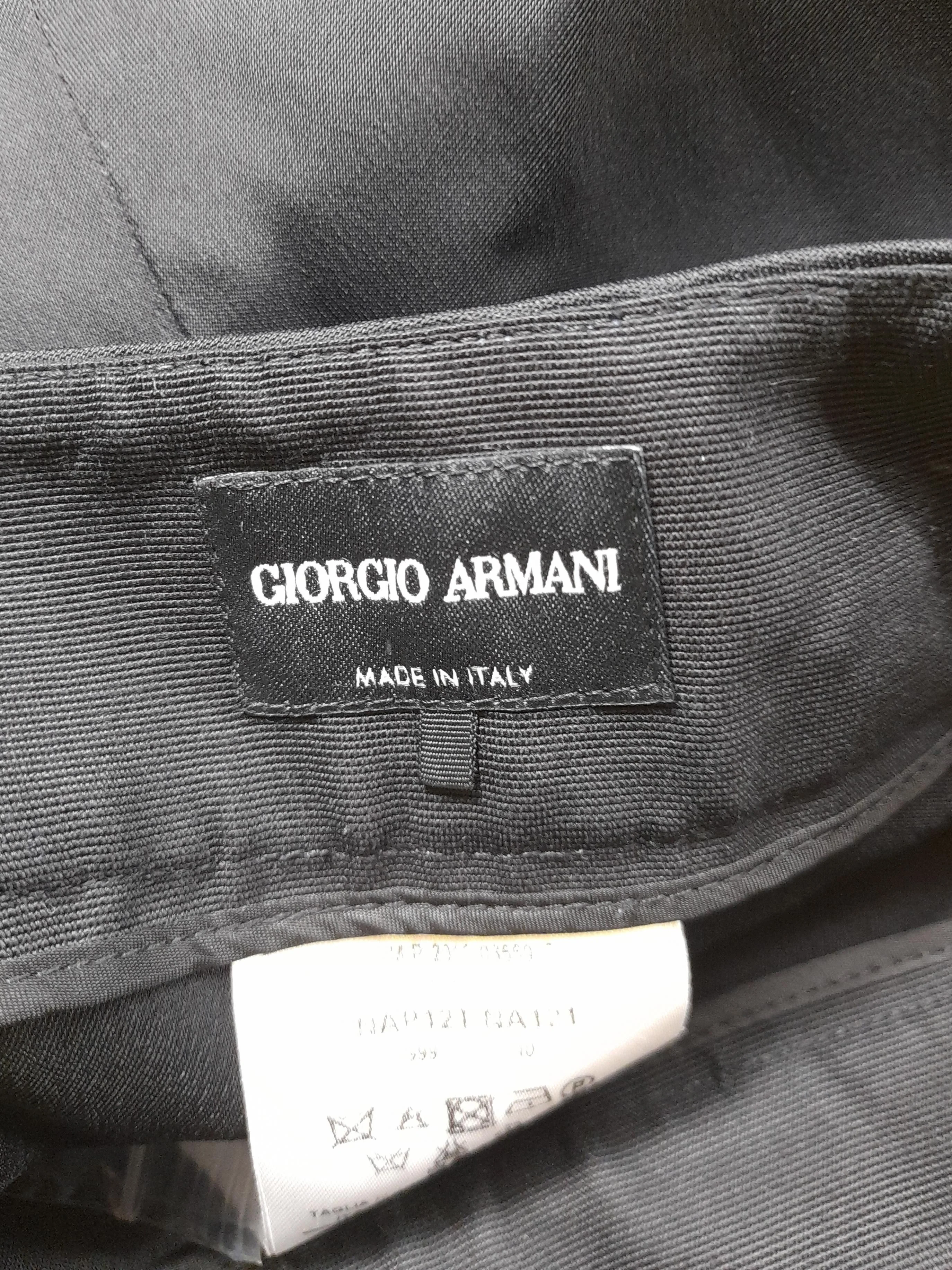 Giorgio Armani Women's Suit Trousers UK 10 Black Viscose - Image 5