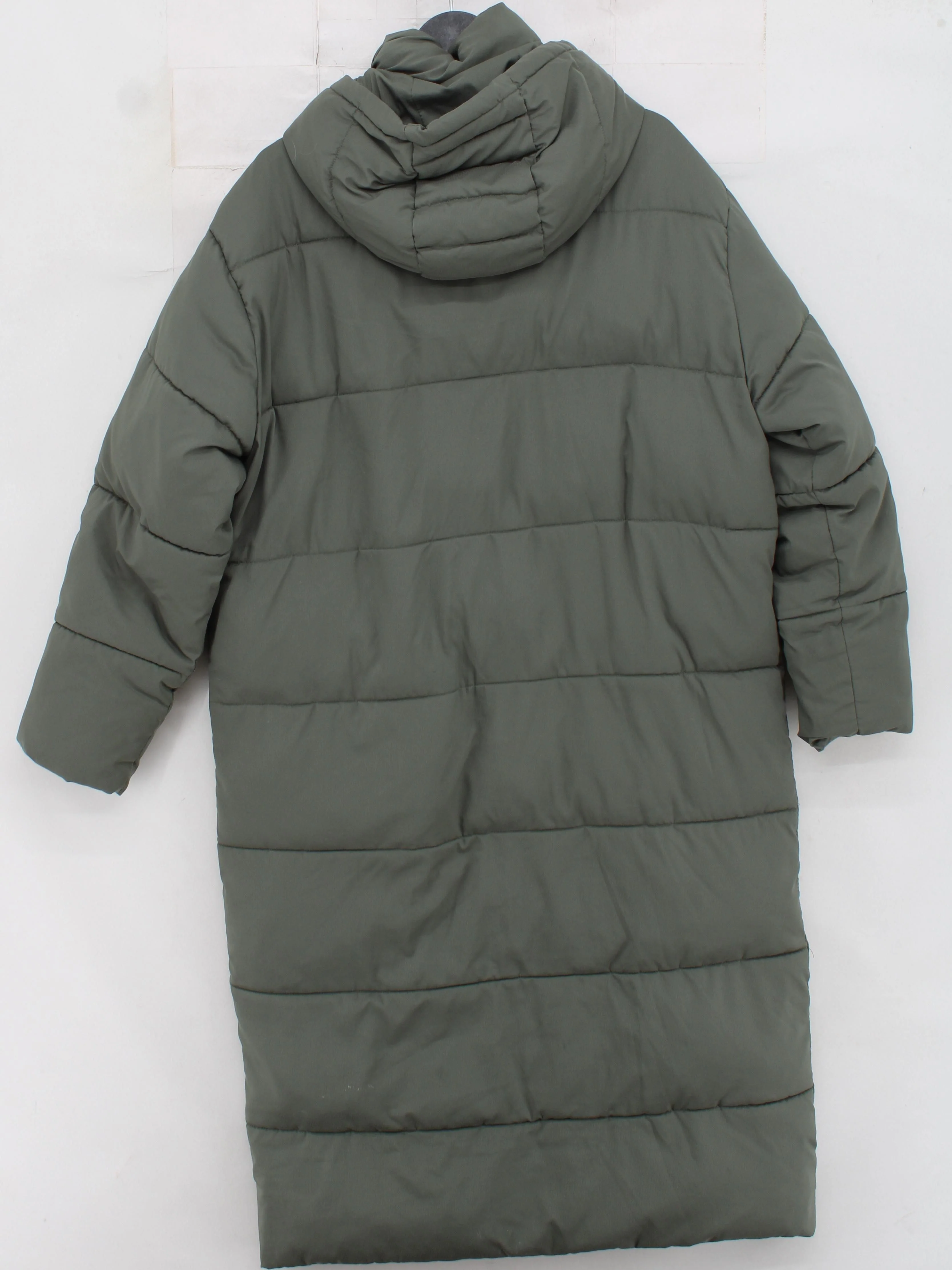 Girlfriend Collective Women's Coat L Green 100% Polyester Puffer Jacket - Image 2
