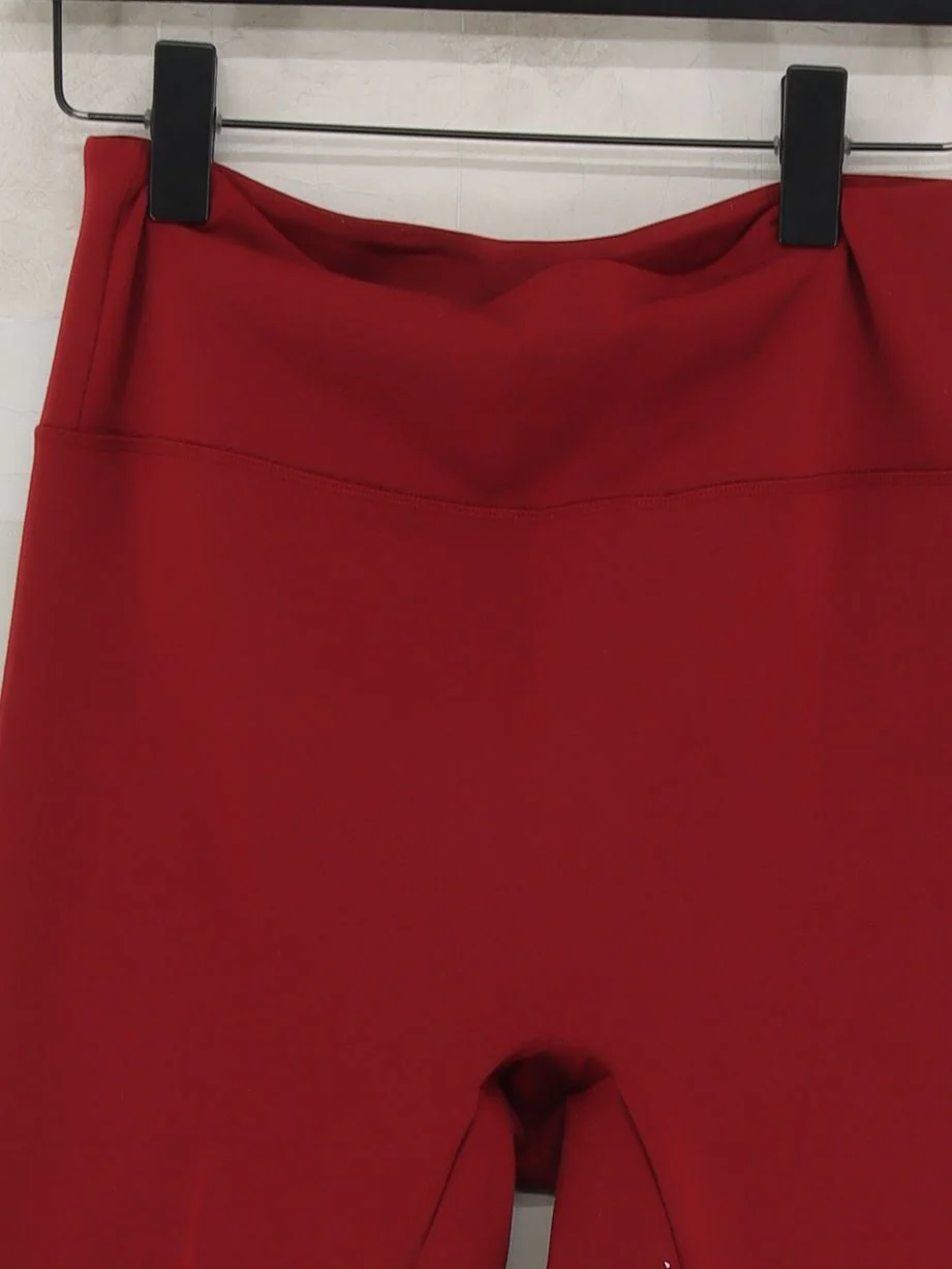 Girlfriend Collective Women's Leggings L Red Polyester with Elastane Full length - Image 3