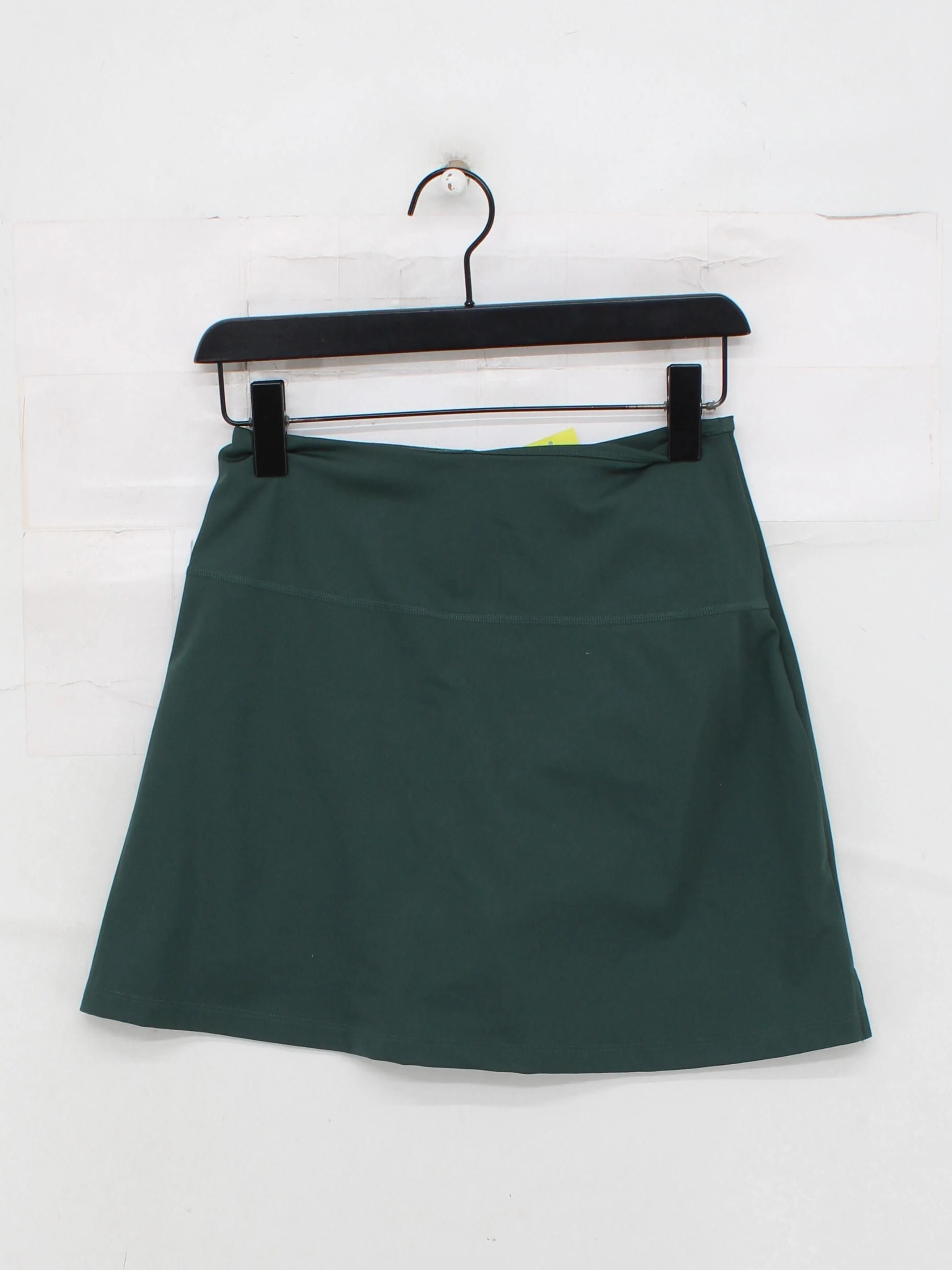 Girlfriend Collective Women's Mini Skirt M Green Polyester with Spandex Mini - Image 2
