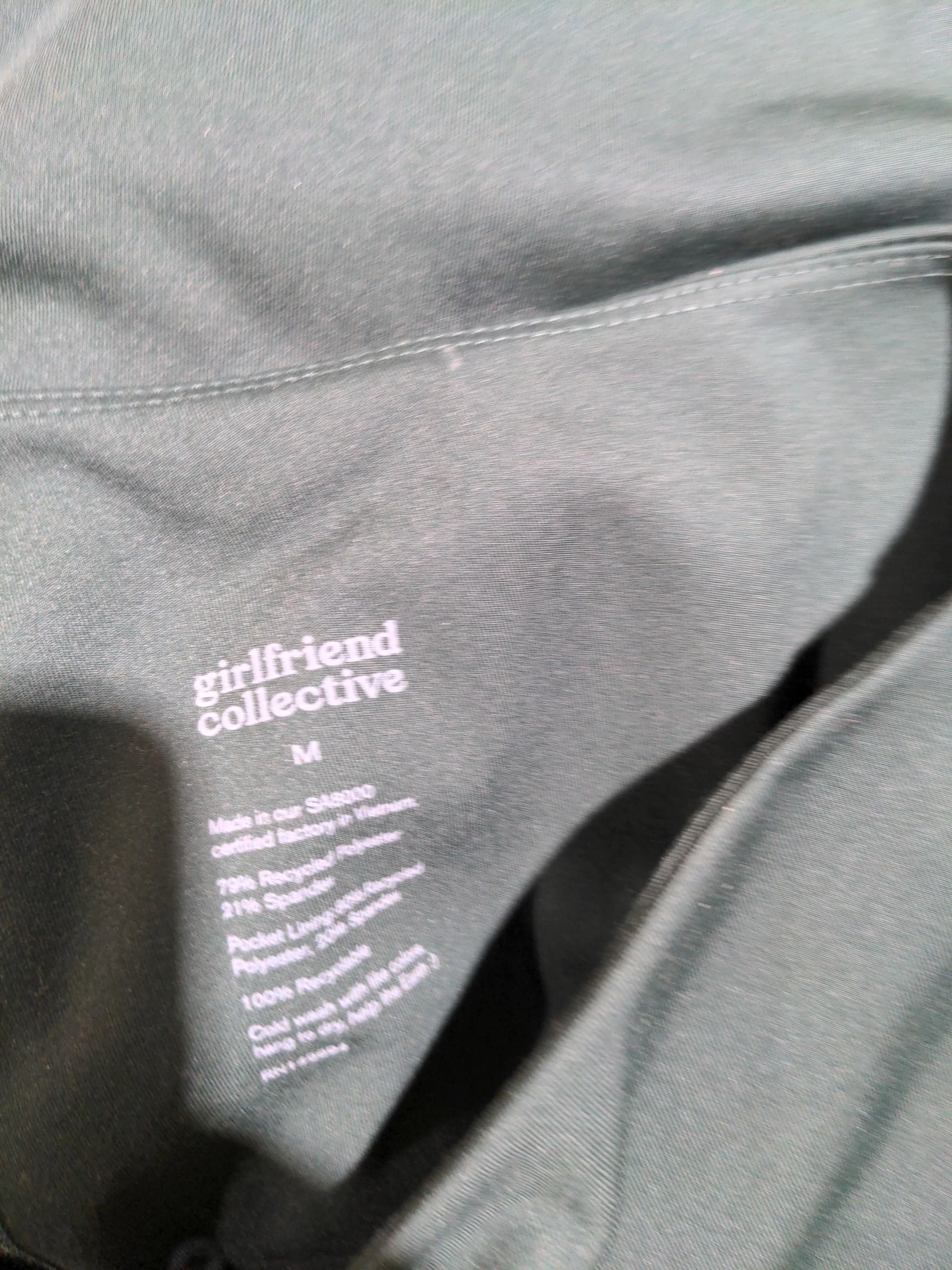 Girlfriend Collective Women's Mini Skirt M Green Polyester with Spandex Mini - Image 5