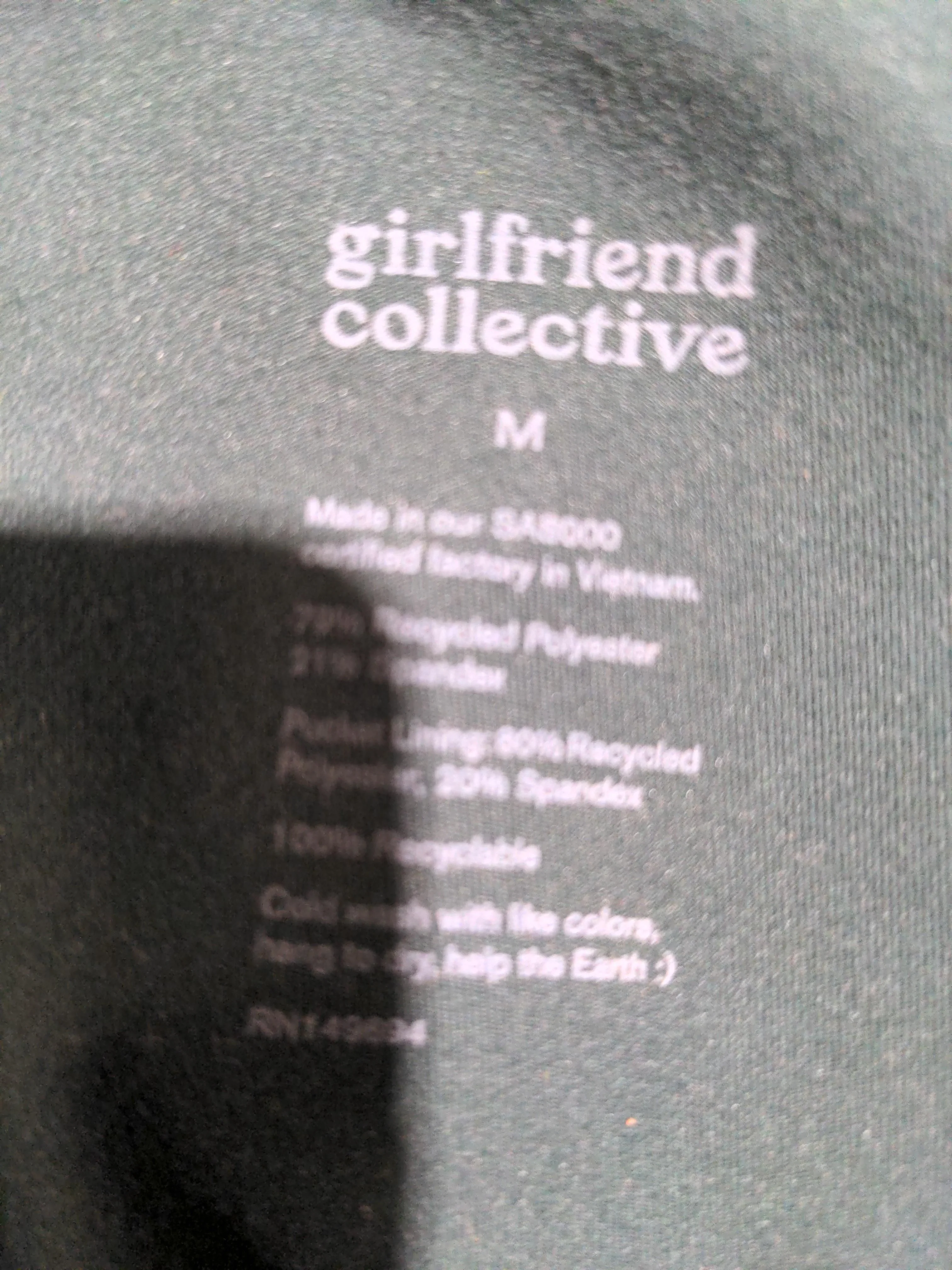 Girlfriend Collective Women's Mini Skirt M Green Polyester with Spandex Mini - Image 6
