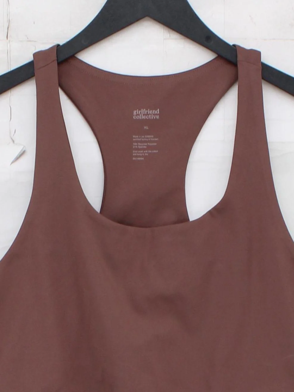 Girlfriend Collective Women's T-Shirt XXL Brown Polyester with Elastane Basic - Image 3