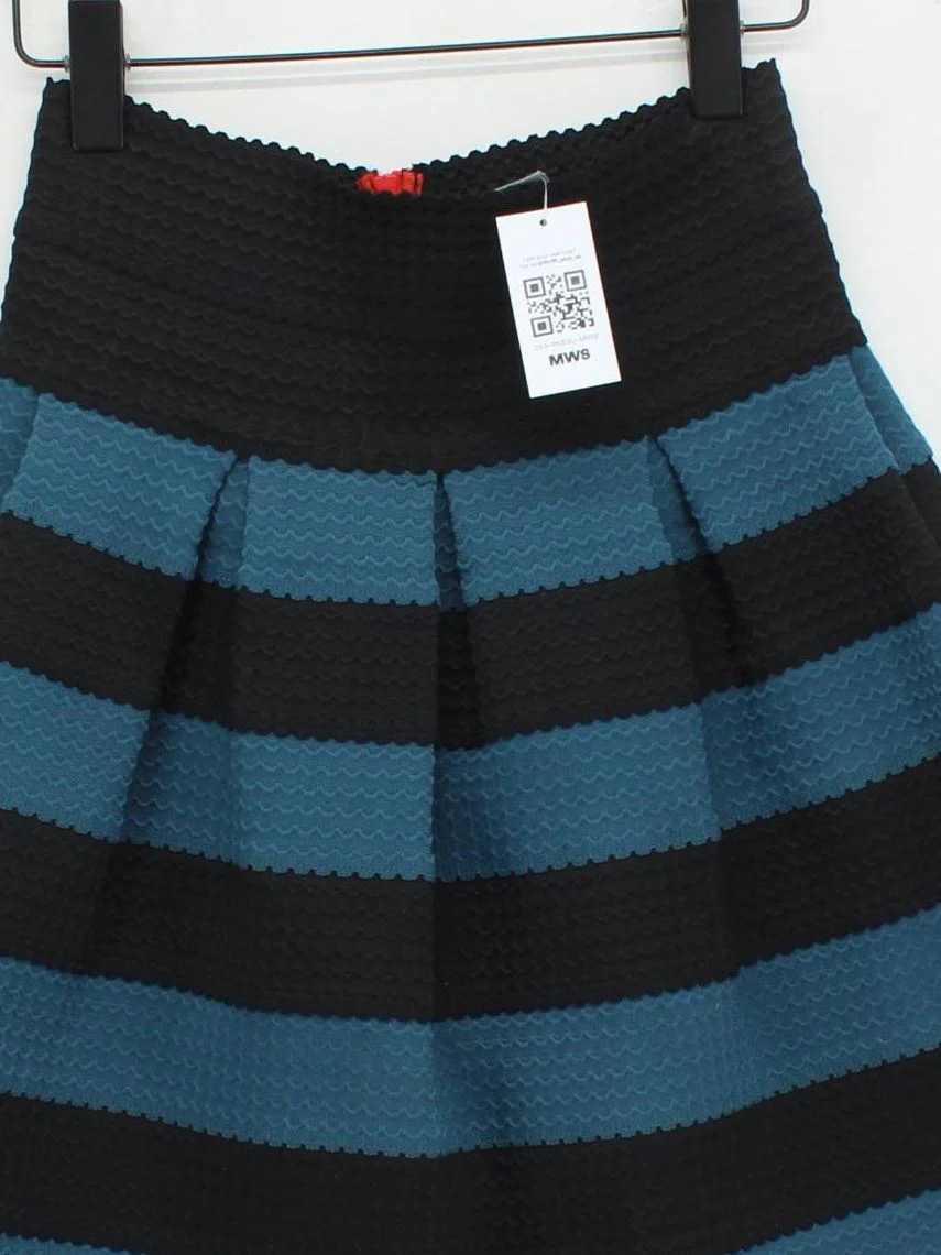 Girls From Savoy Women's Mini Skirt M Black Polyester with Elastane, Cotton Mini - Image 3
