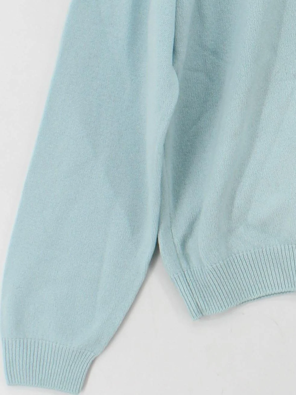 Glenmuir Men's Jumper L Blue 100% Wool Round Neck Pullover - Image 4