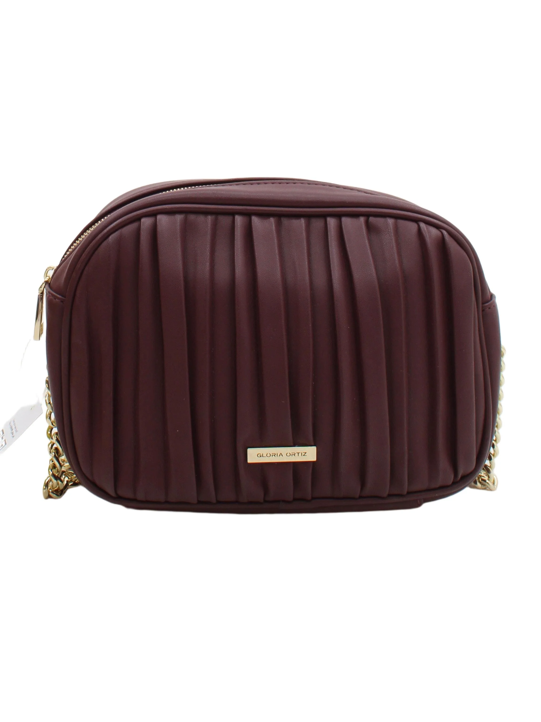 Gloria Ortiz Women's Bag Red Faux Leather with Polyester Crossbody