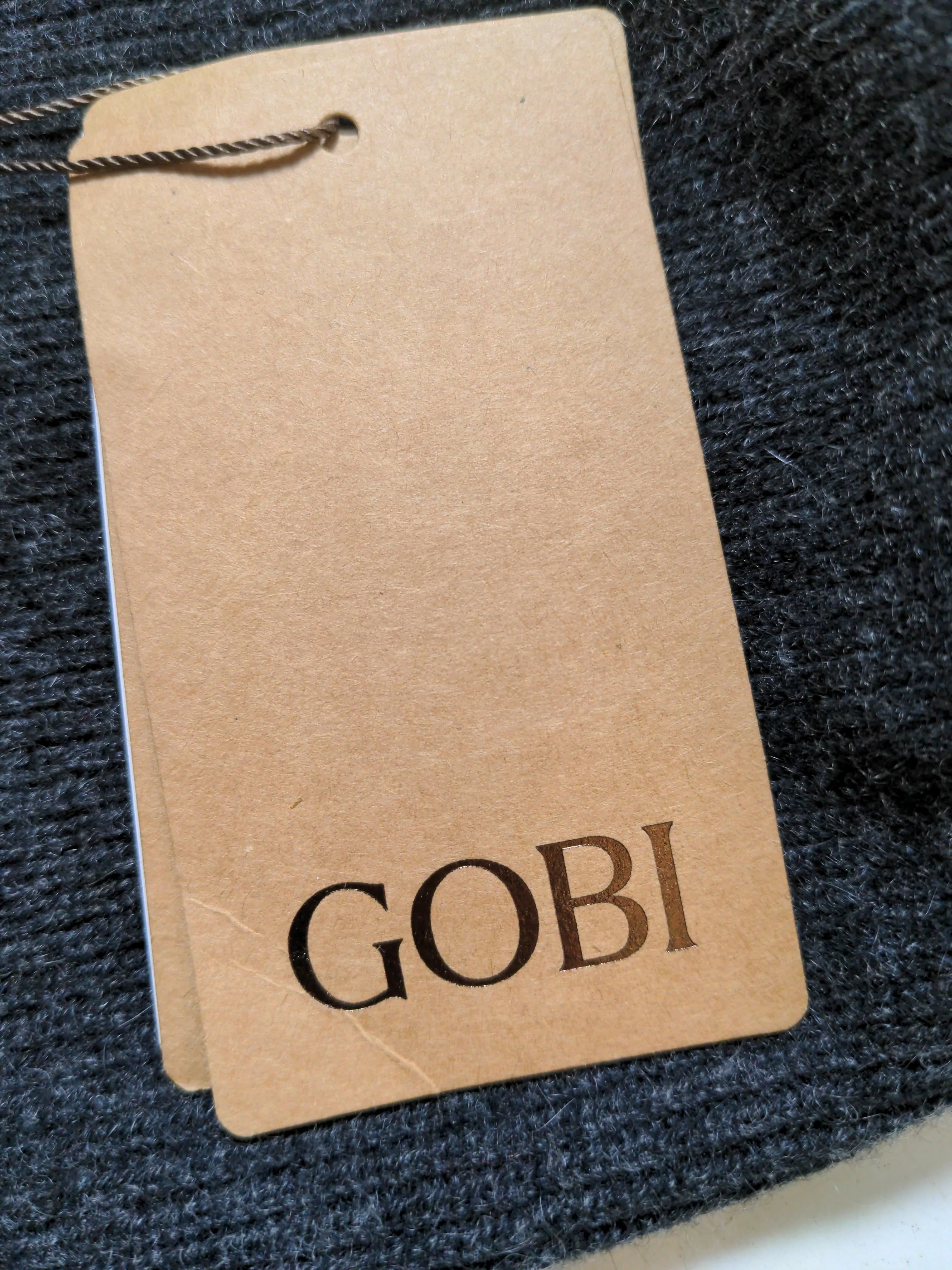 GOBI Men's Hat M Grey 100% Wool Beanie - Image 5