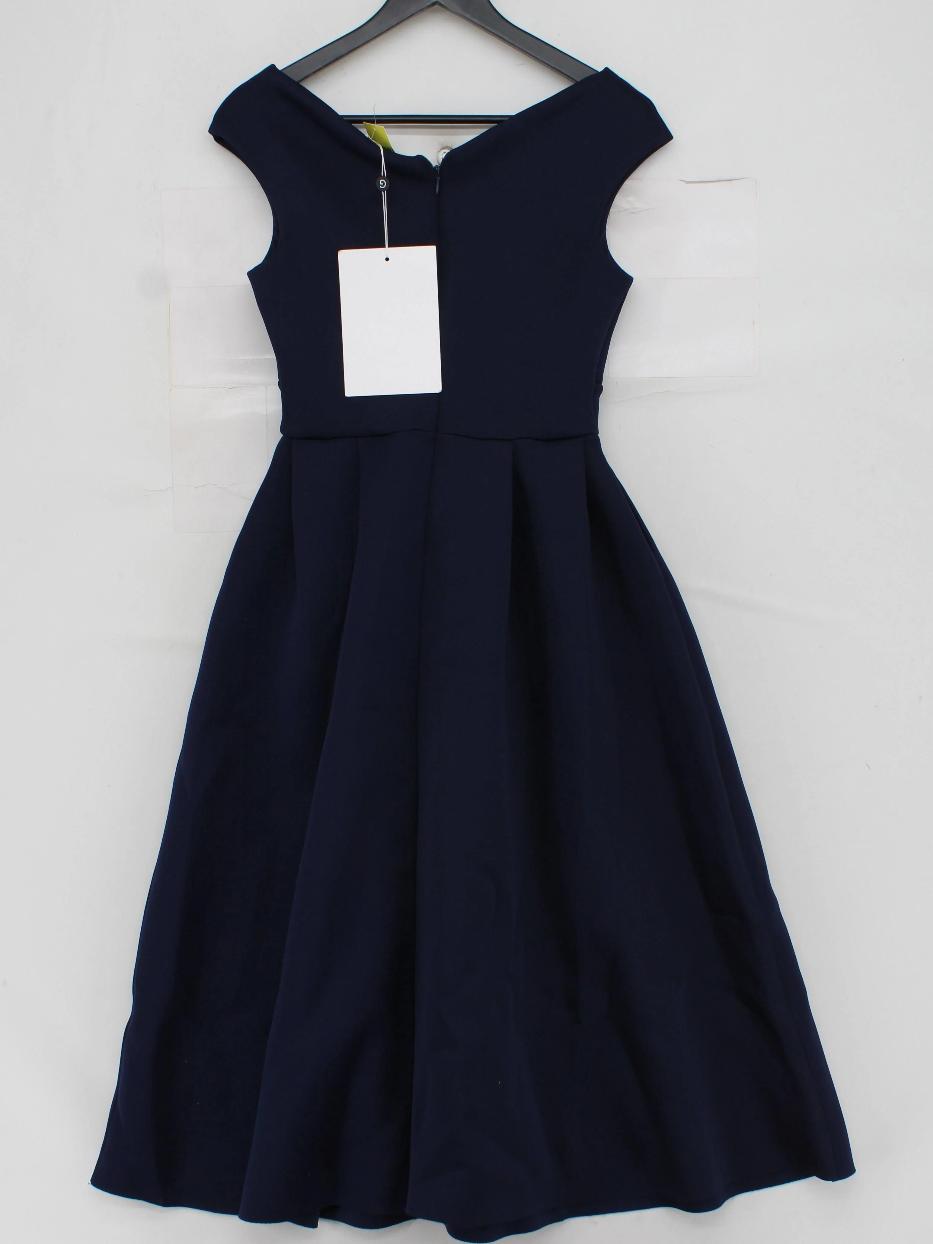 Goddiva A-Line Midi Dress UK10 in Blue - Image 2