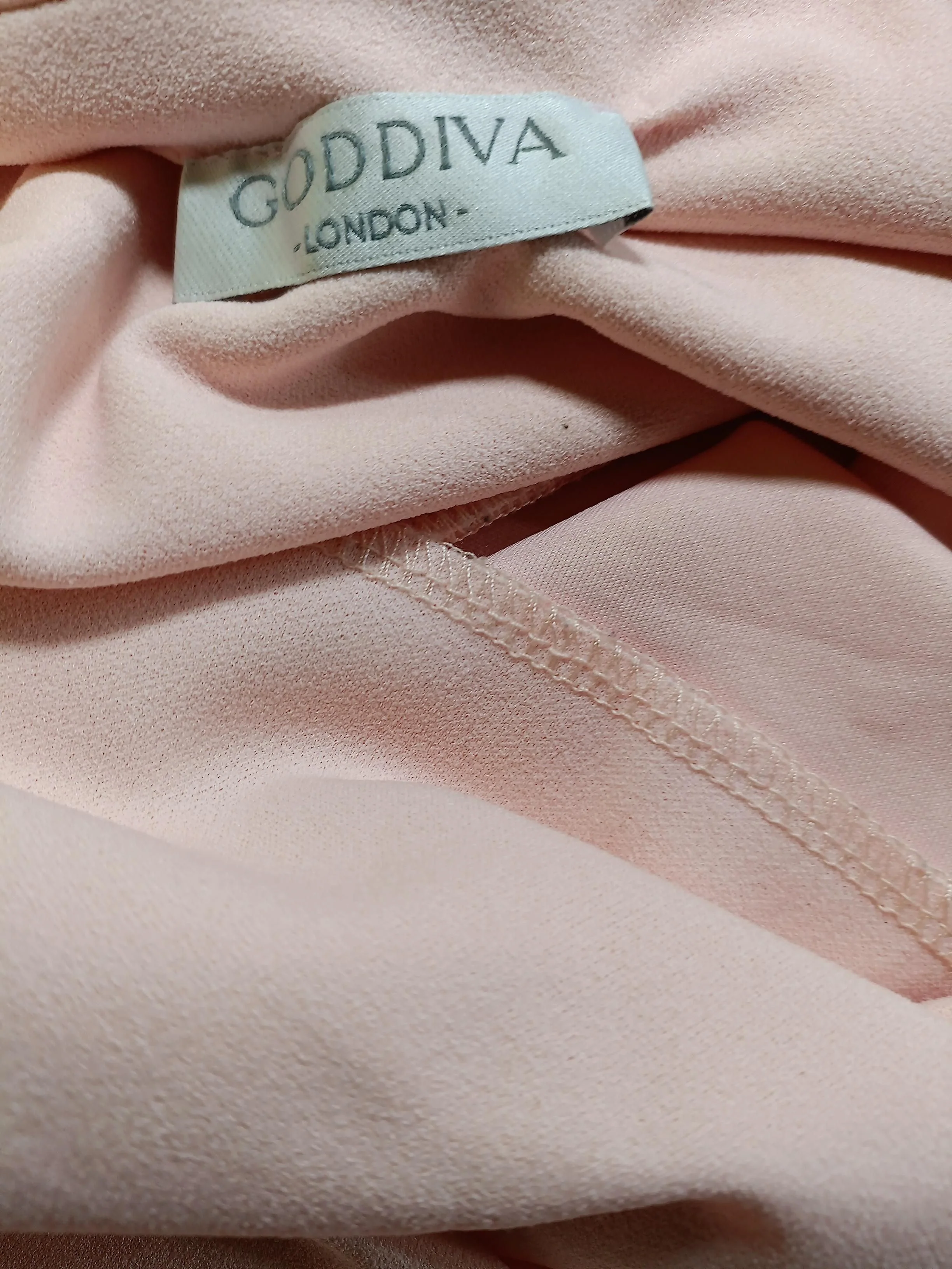 Goddiva Bodycon Mini Dress UK16 in Pink - Image 5