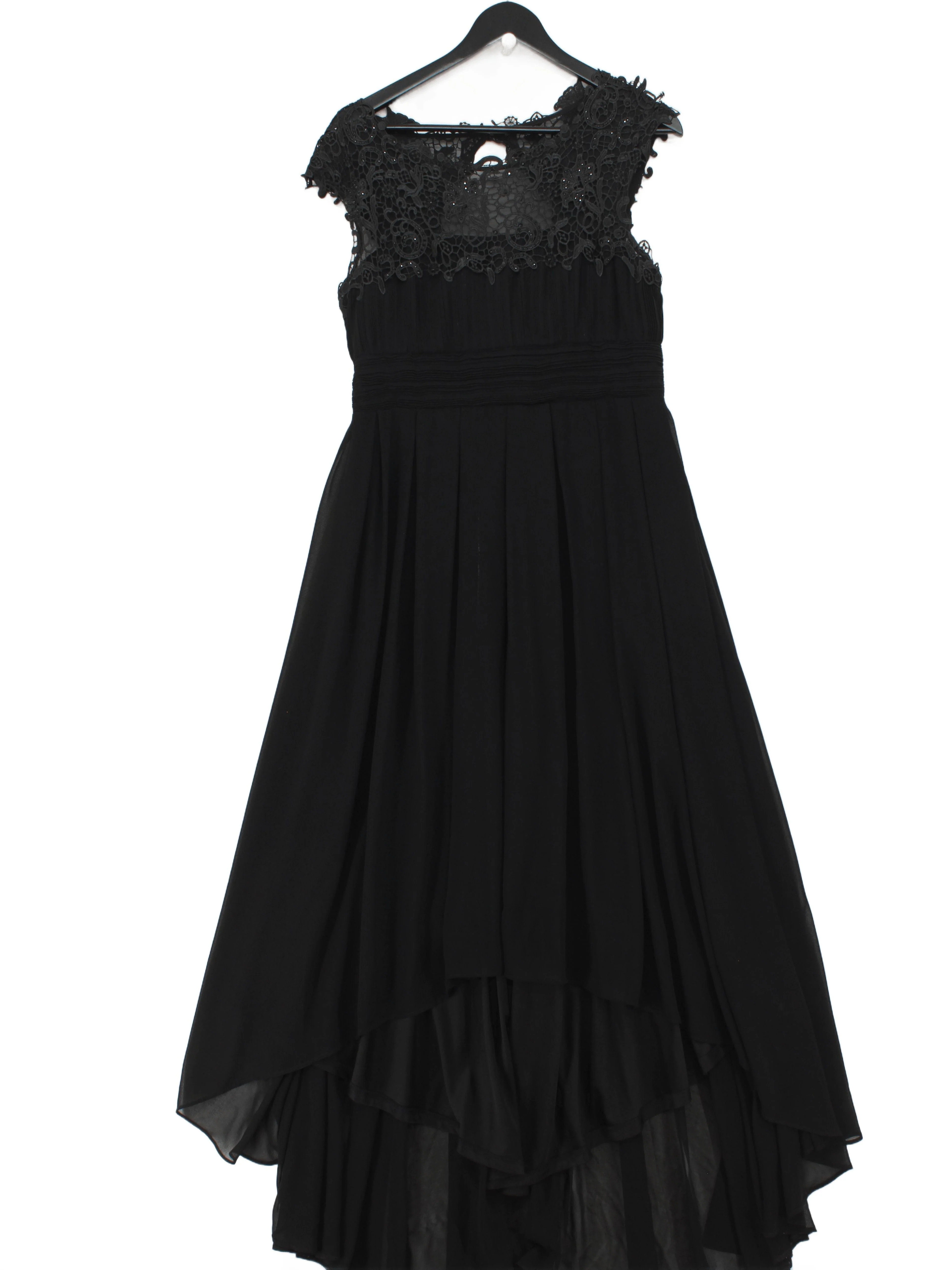 Goddiva Maxi Dress UK14 in Black