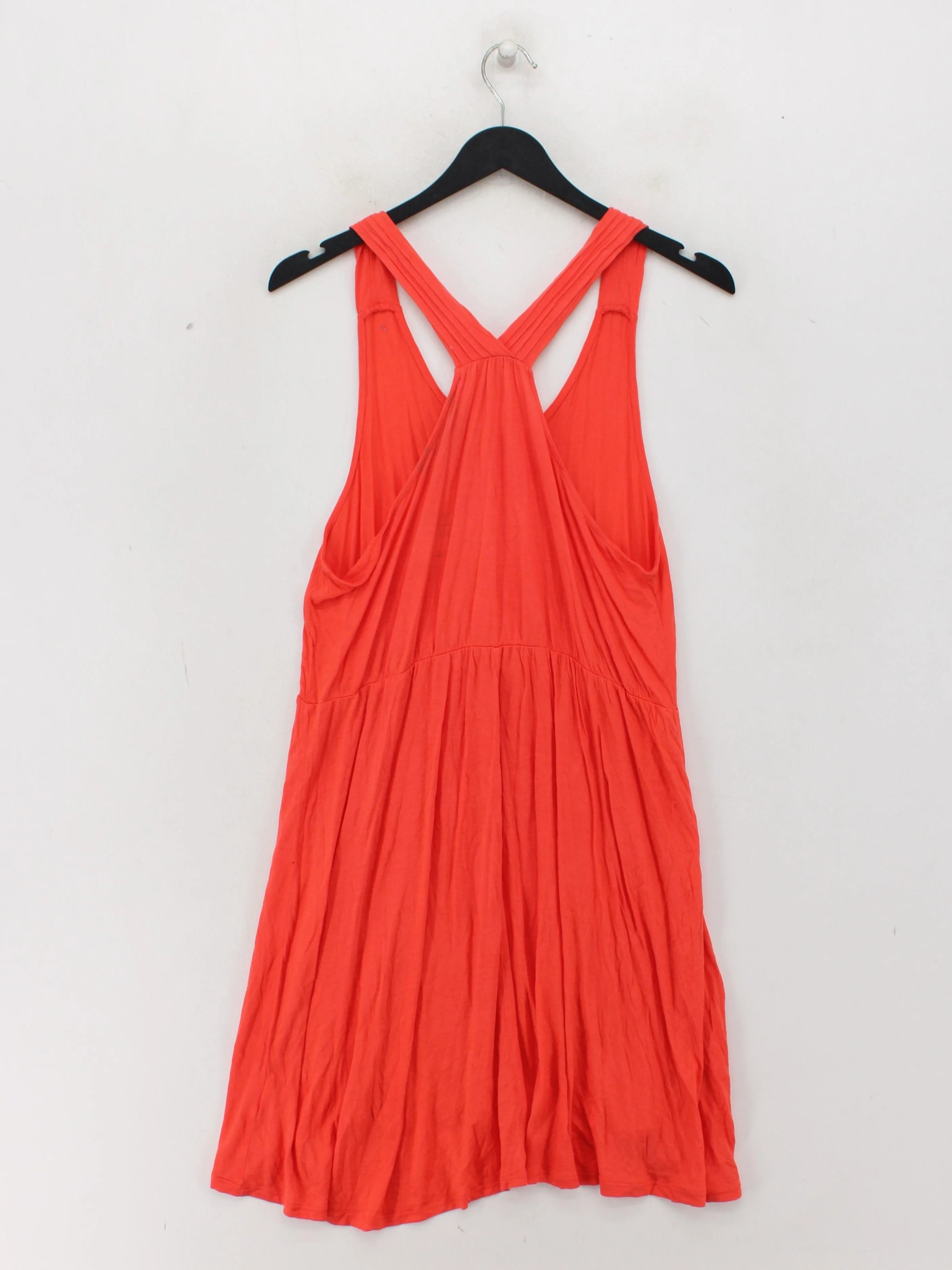 Golddigga Women's Top UK 14 Orange 100% Other Sleeveless V-Neck Basic - Image 2