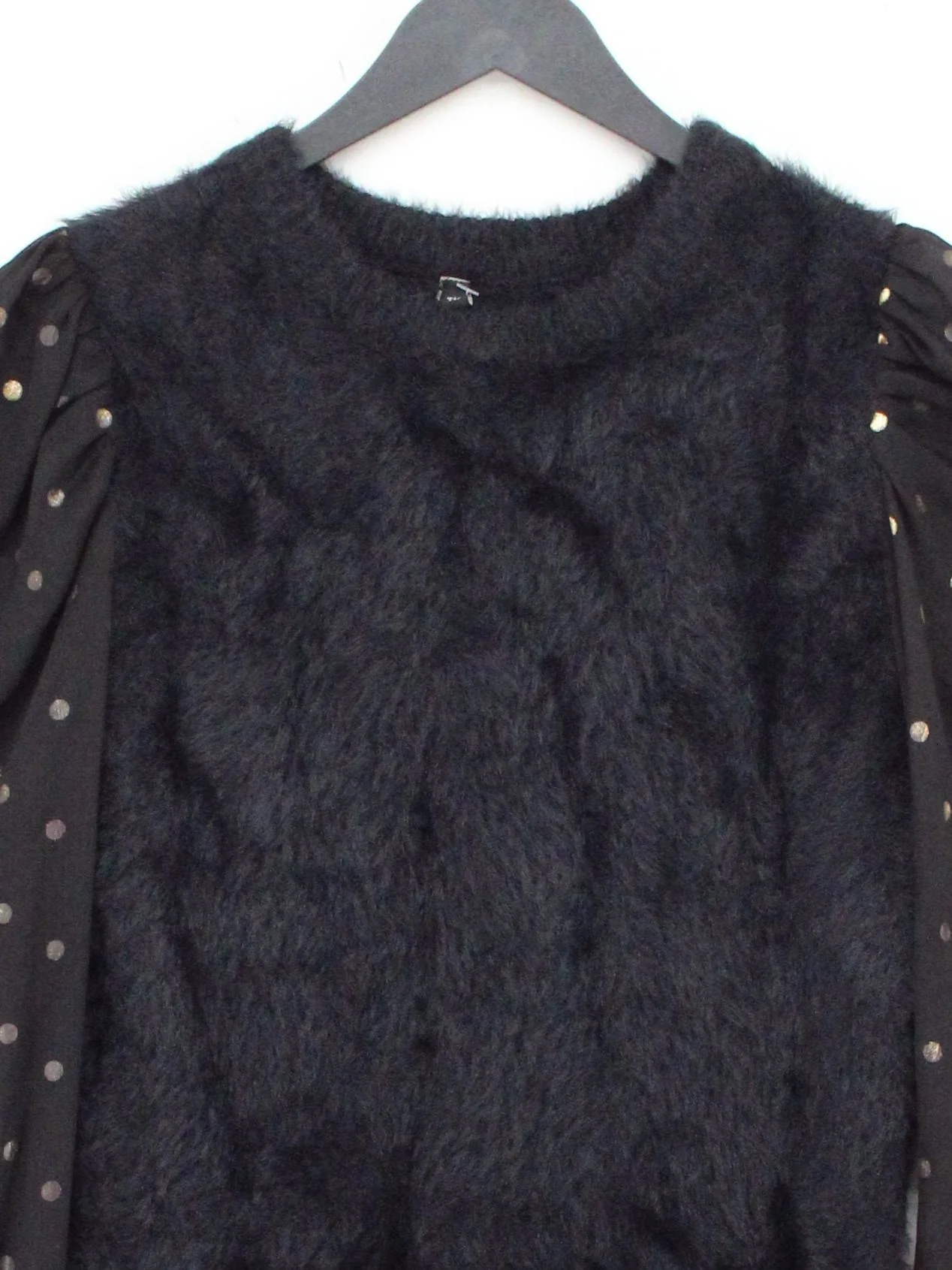 Golden Days Paris Jumper Mini Dress M in Black - Image 3