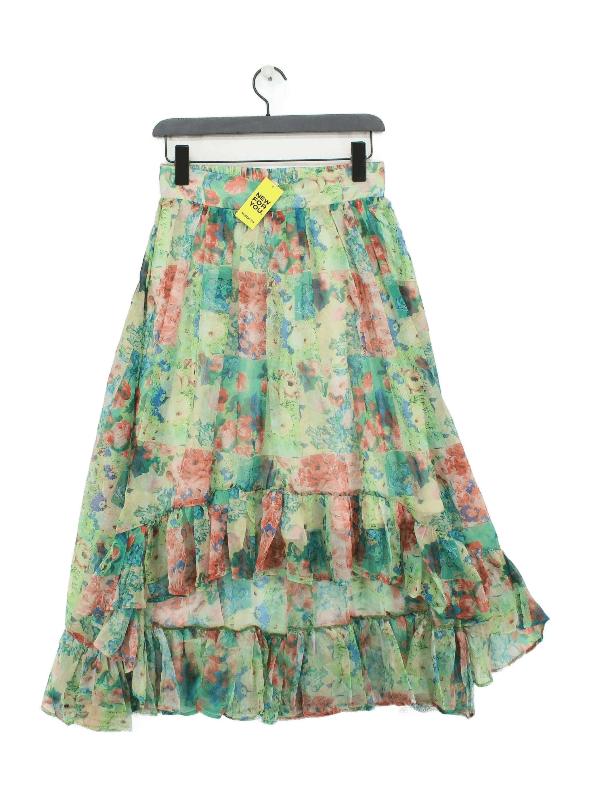 Golden Days Paris Women's Maxi Skirt M Multi Floral 100% Polyester Long Maxi