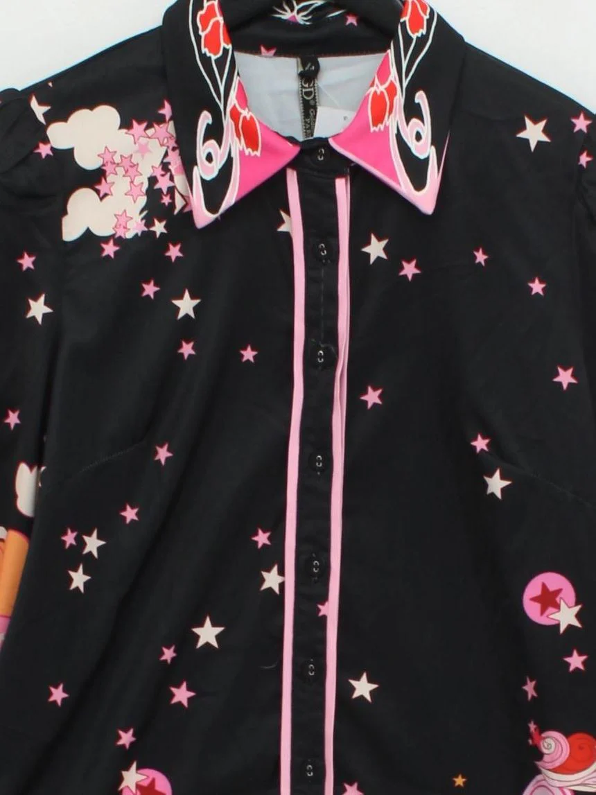 Golden Days Paris Women's Shirt M Black 100% Polyester Basic - Image 3