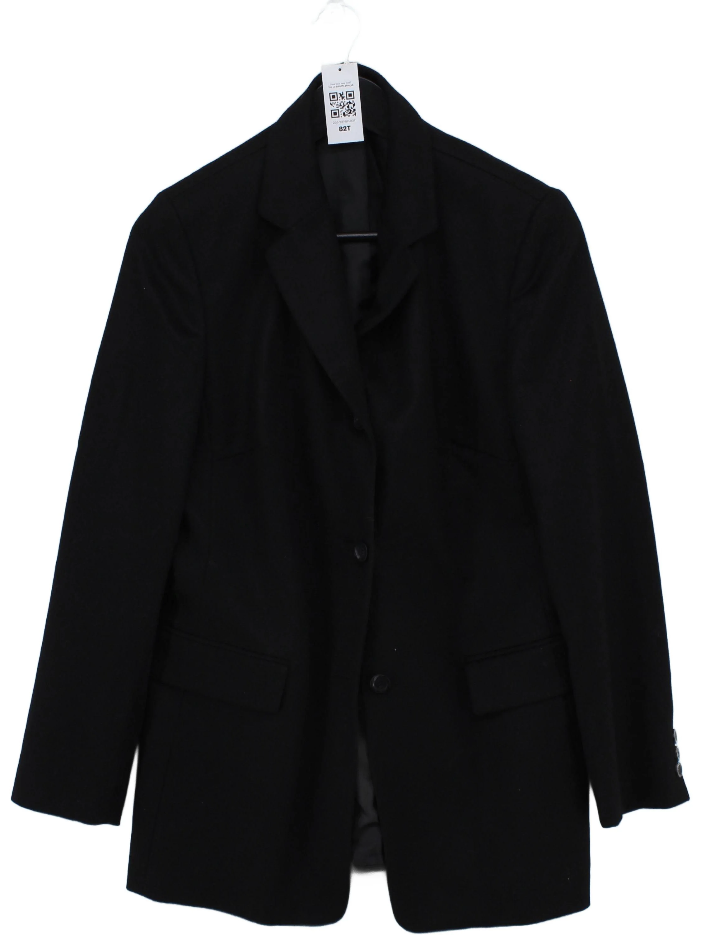 Goldix Men's Blazer L Black Wool with Cashmere, Viscose, Acetate Overcoat