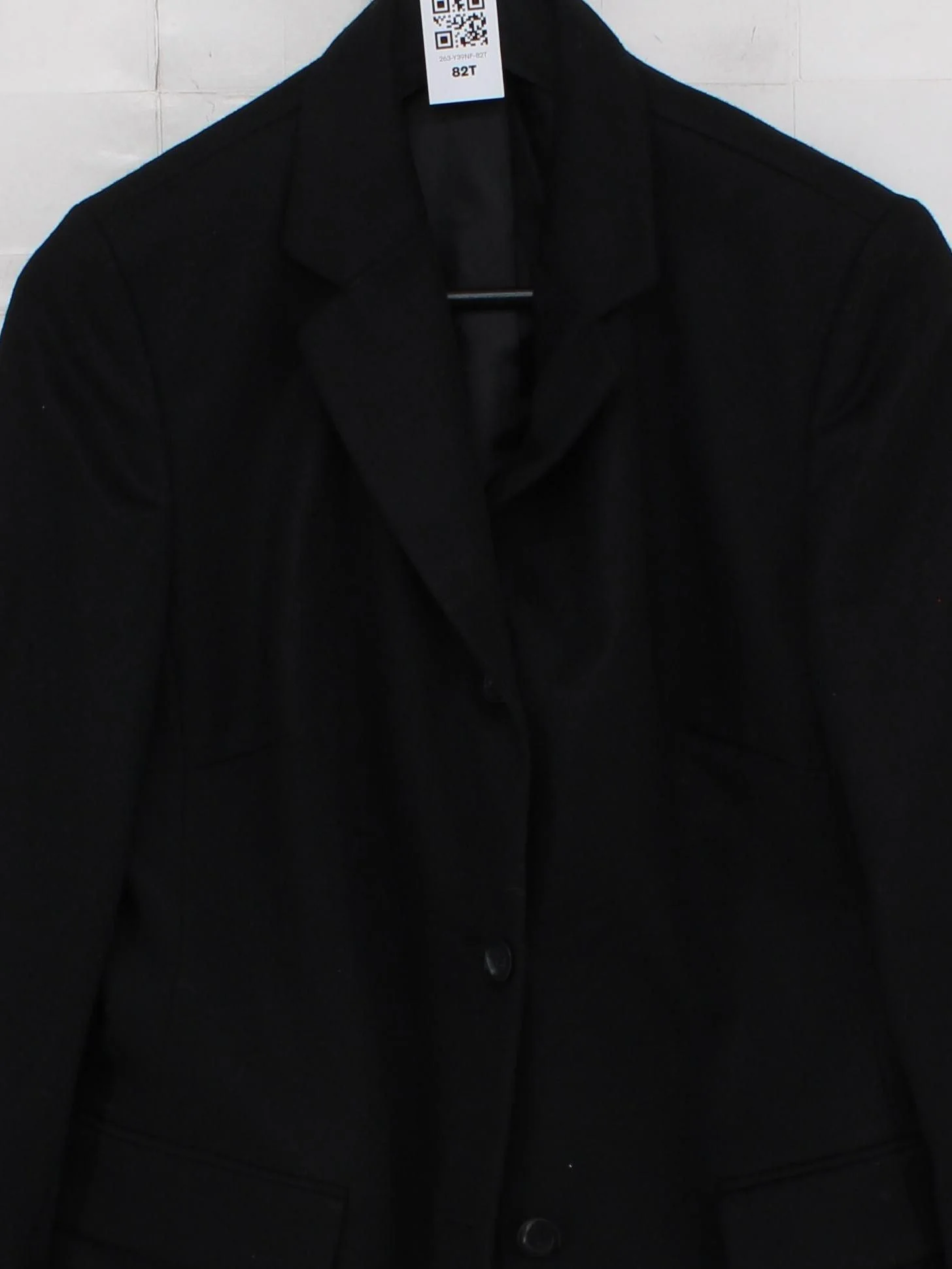 Goldix Men's Blazer L Black Wool with Cashmere, Viscose, Acetate Overcoat - Image 3