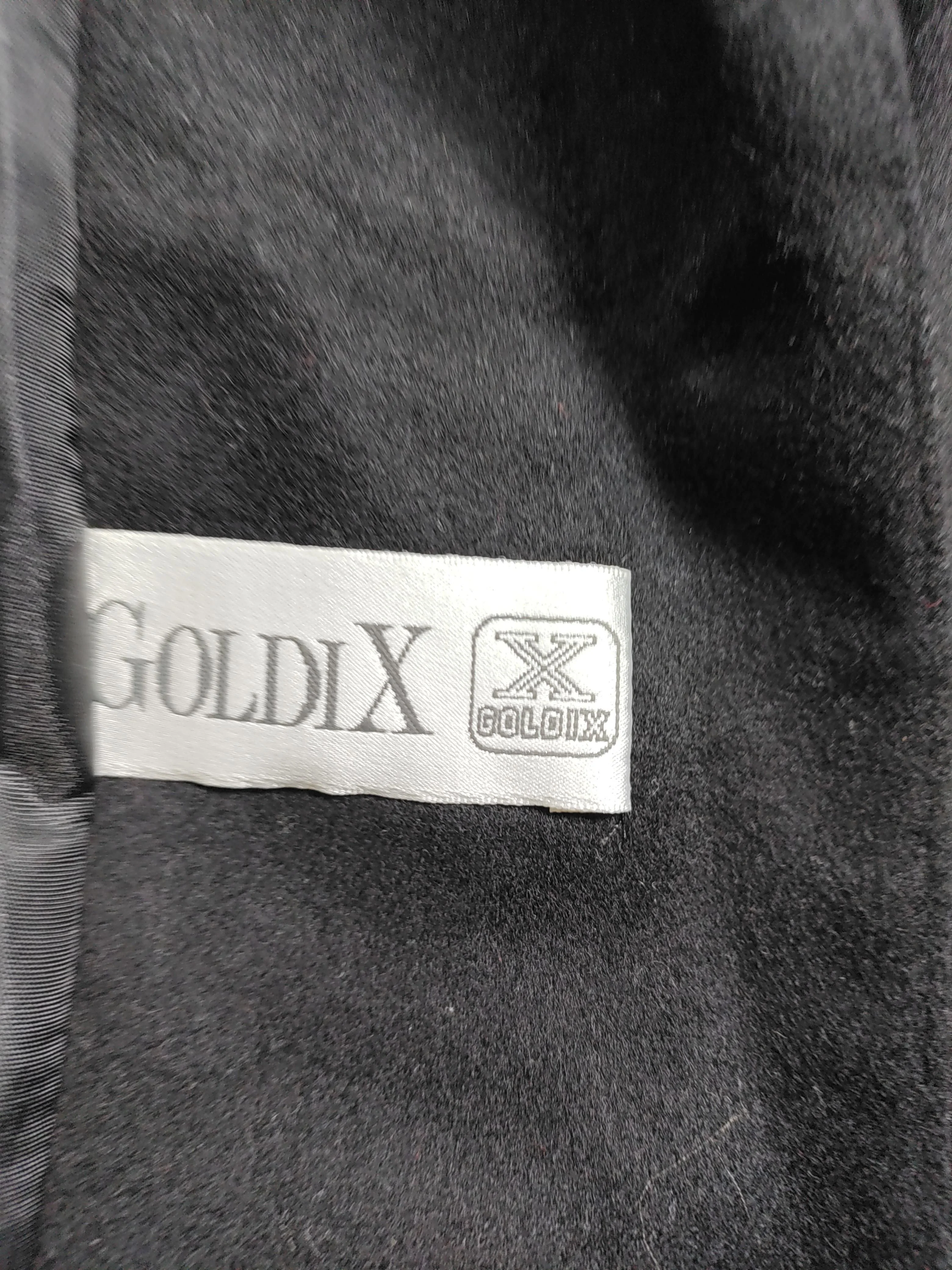 Goldix Men's Blazer L Black Wool with Cashmere, Viscose, Acetate Overcoat - Image 5