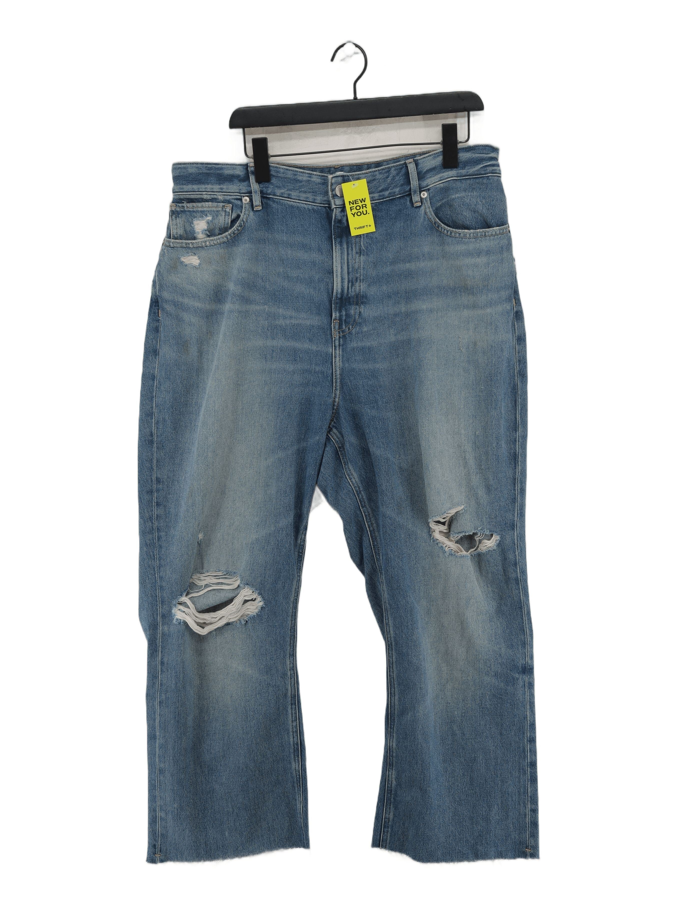 Good American Men's Jeans L Blue 100% Cotton Wide-Leg