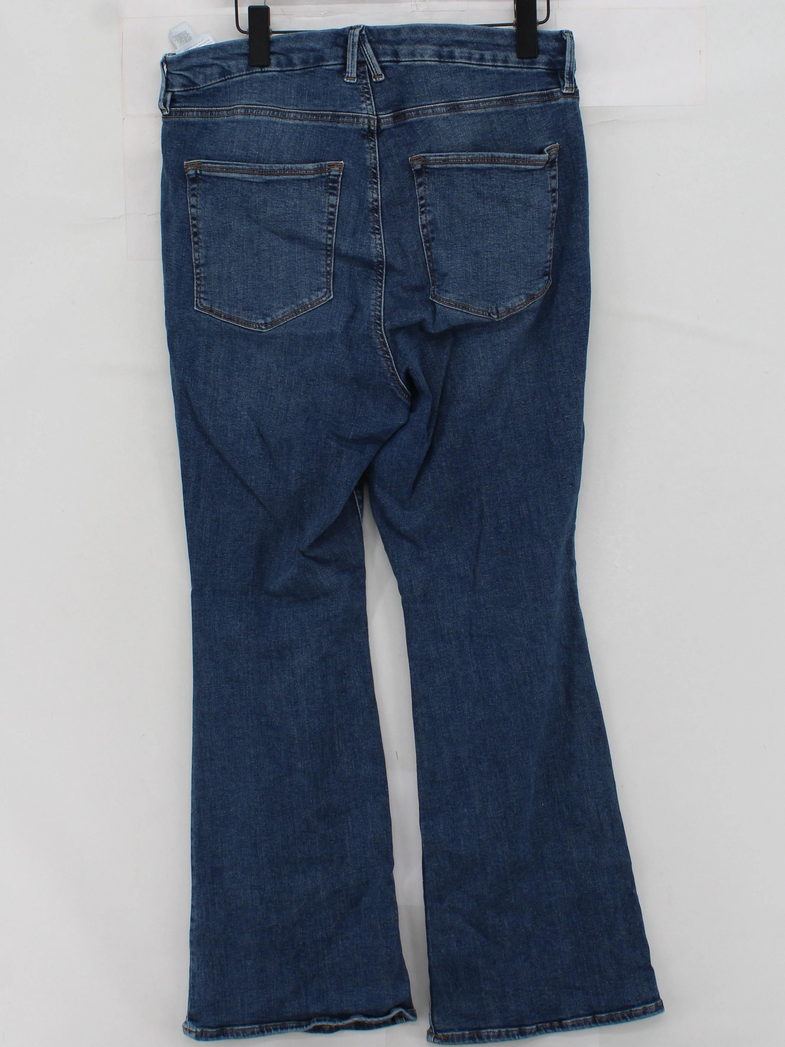 Good American Women's Jeans S Blue Cotton with Elastane Flared - Image 2