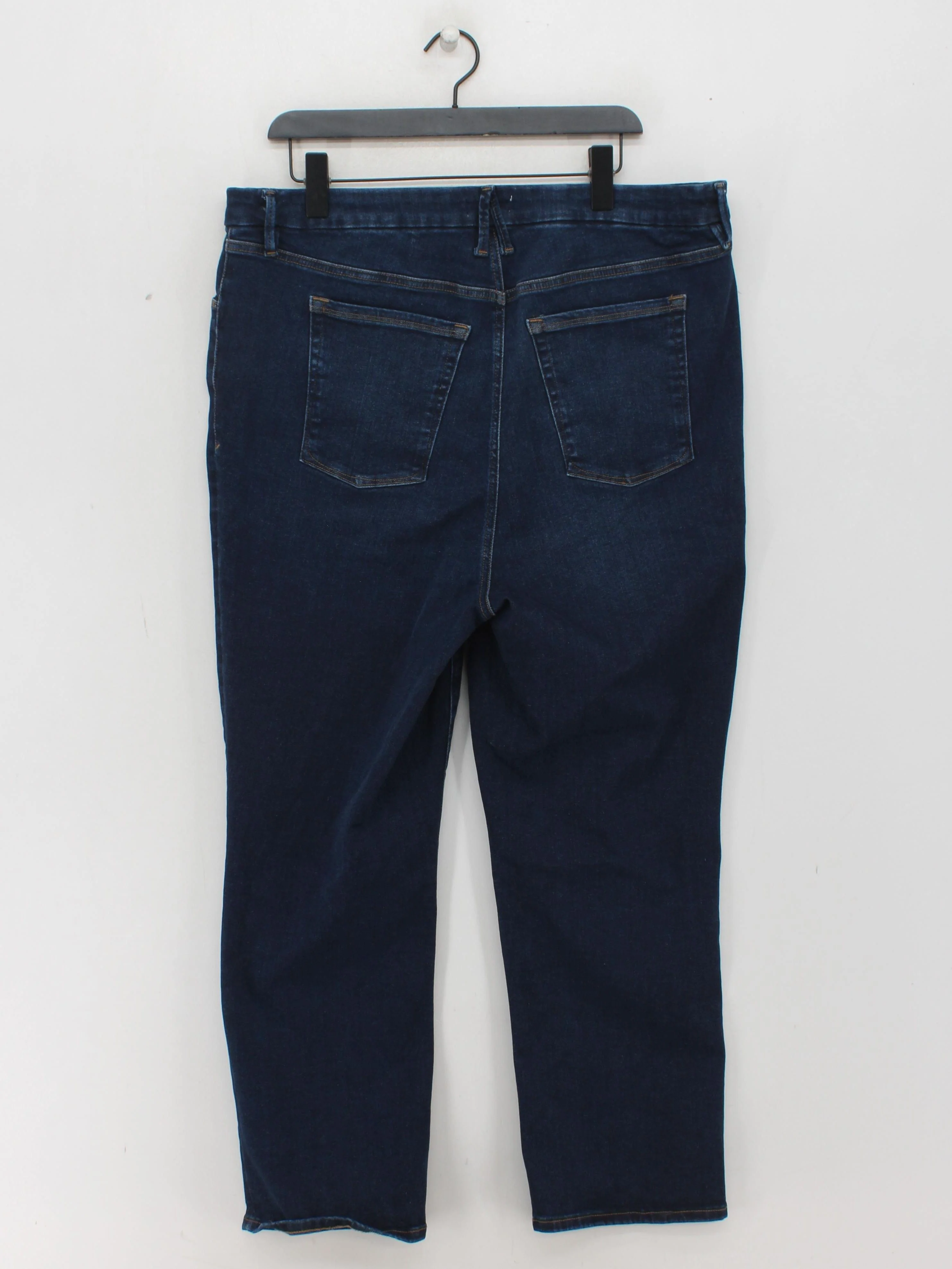 Good American Women's Jeans UK 10 Blue Cotton with Polyester, Elastane Straight - Image 2