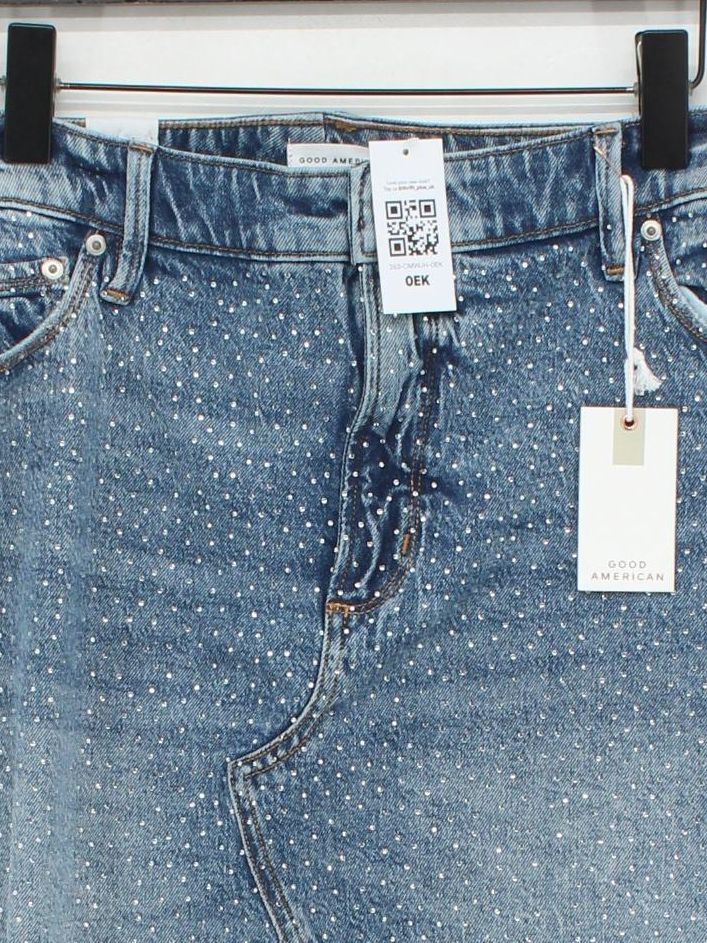 Good American Women's Mini Skirt W 15 in Blue 100% Other Mini New with tags - Image 3