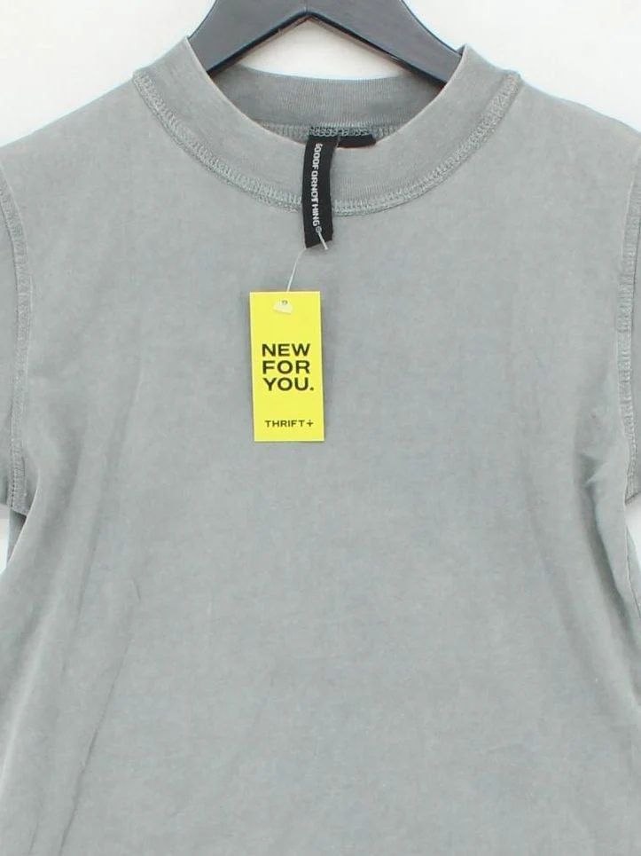 Good For Nothing Men's T-Shirt S Grey 100% Cotton Basic - Image 3