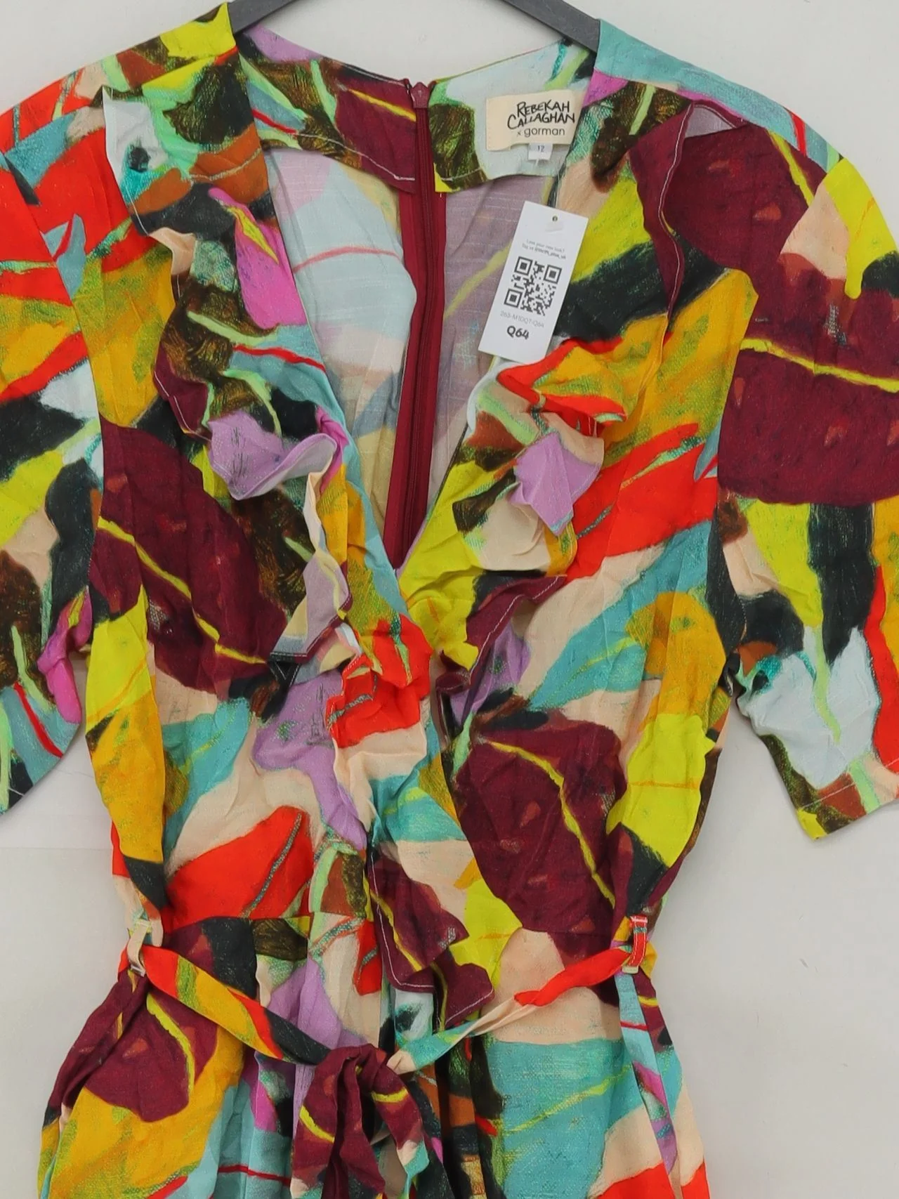 Gorman Women's Jumpsuit UK 12 Multi Viscose with Rayon Wide-Leg Jumpsuit - Image 3