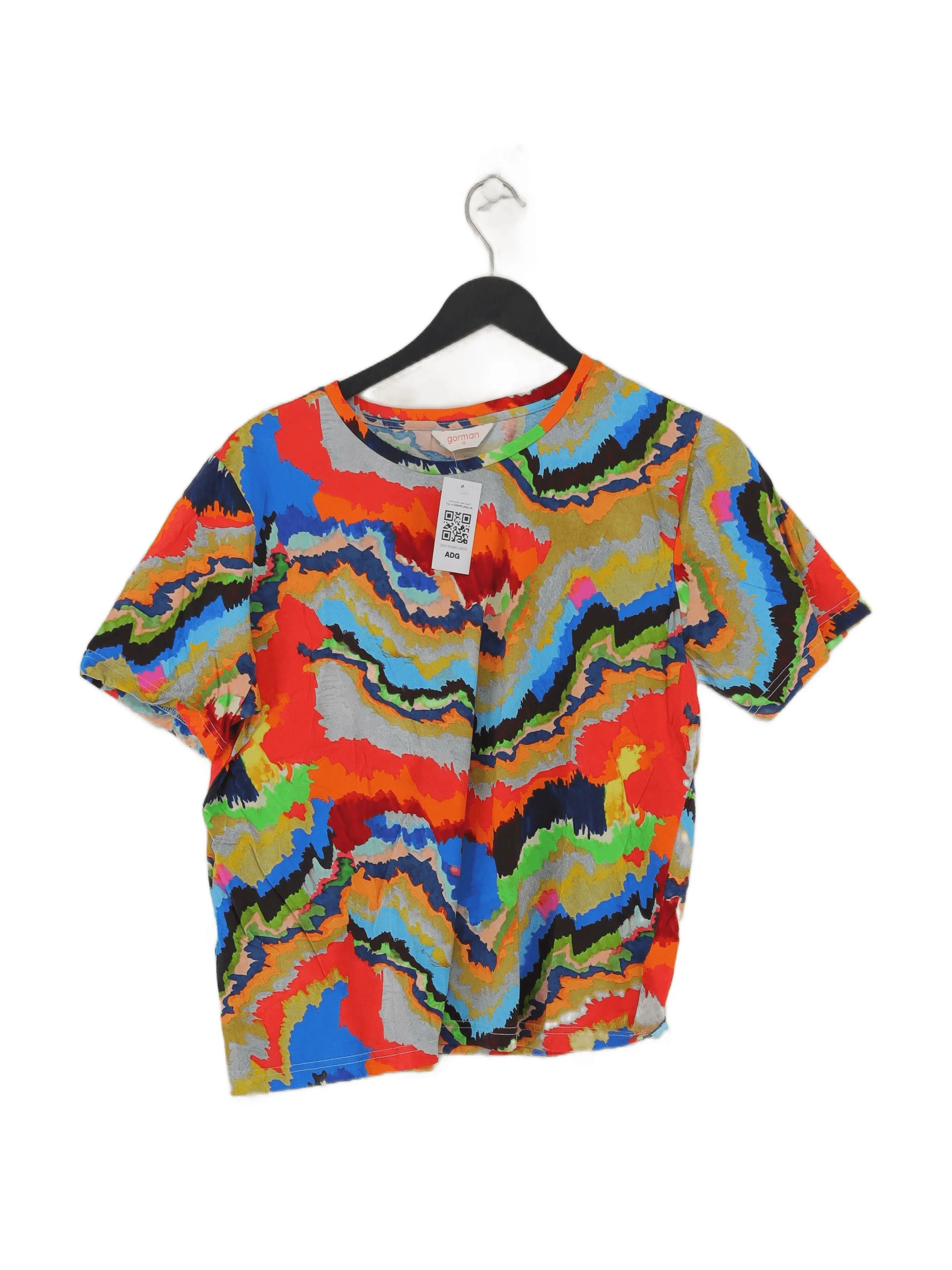 Gorman Women's T-Shirt S Multi Graphic 100% Cotton Short Sleeve Round Neck Basic