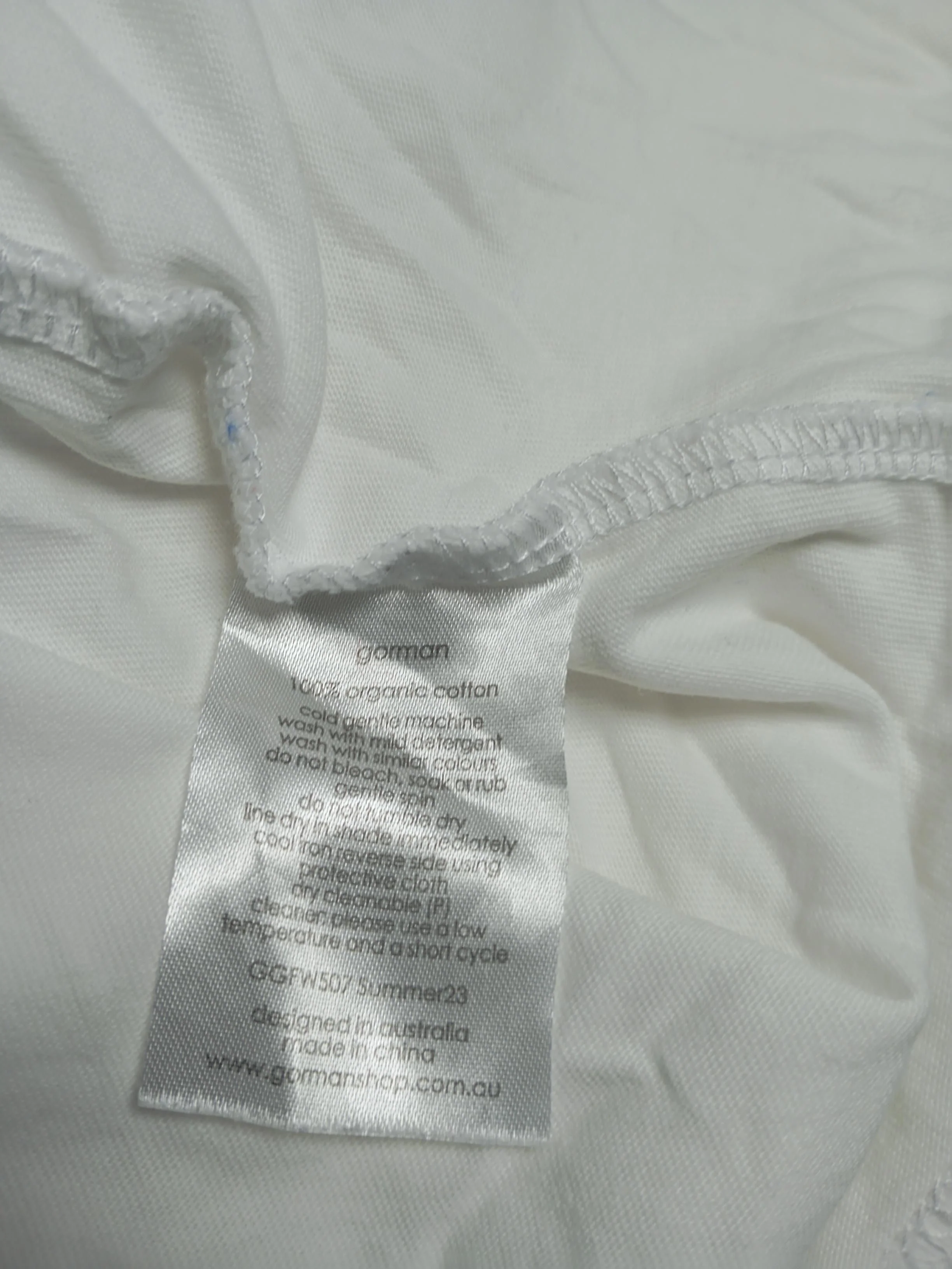 Gorman Women's T-Shirt UK 12 White 100% Cotton Basic - Image 6