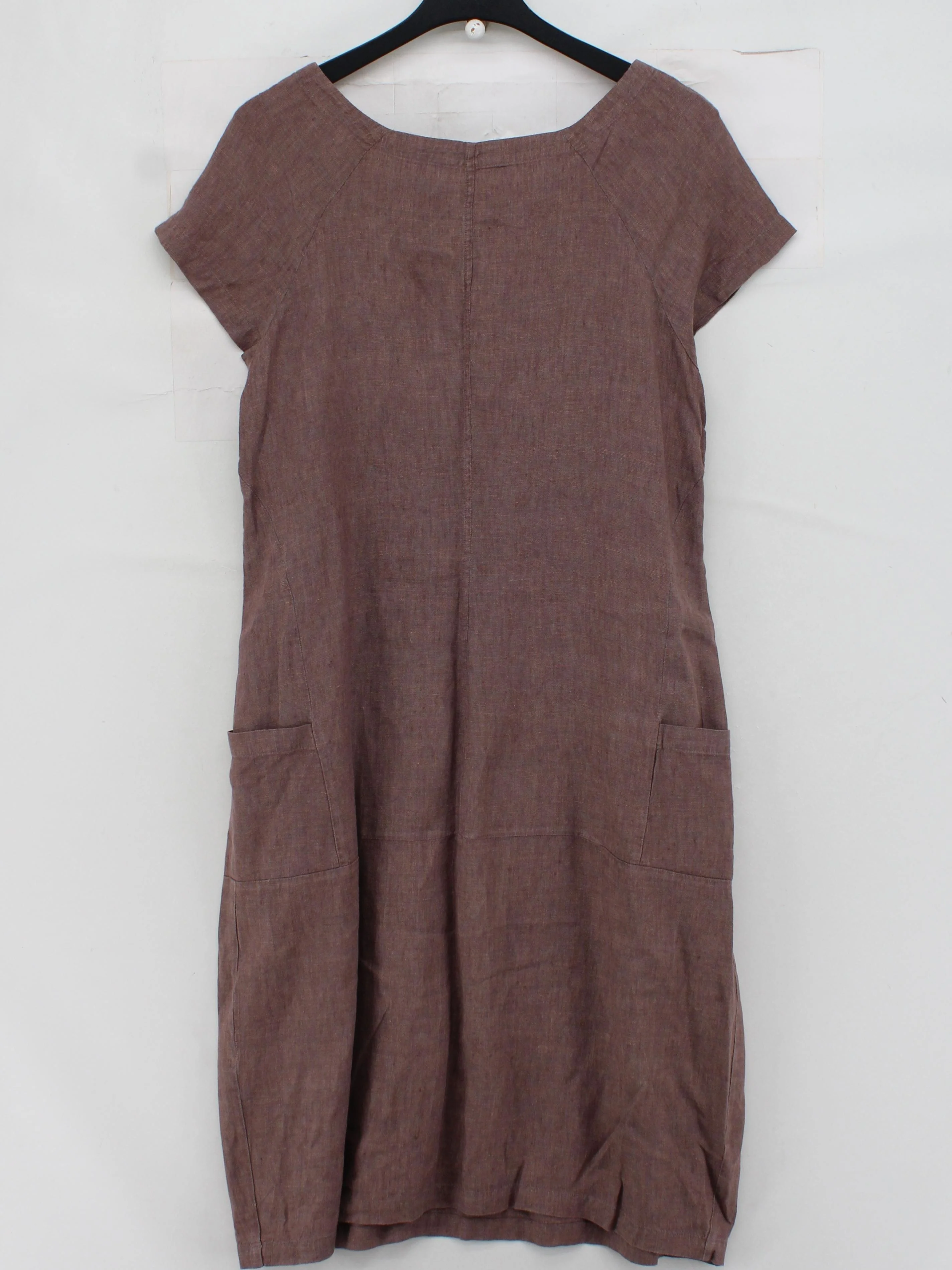 GR Nature T-Shirt Mini Dress UK14 in Brown - Image 2