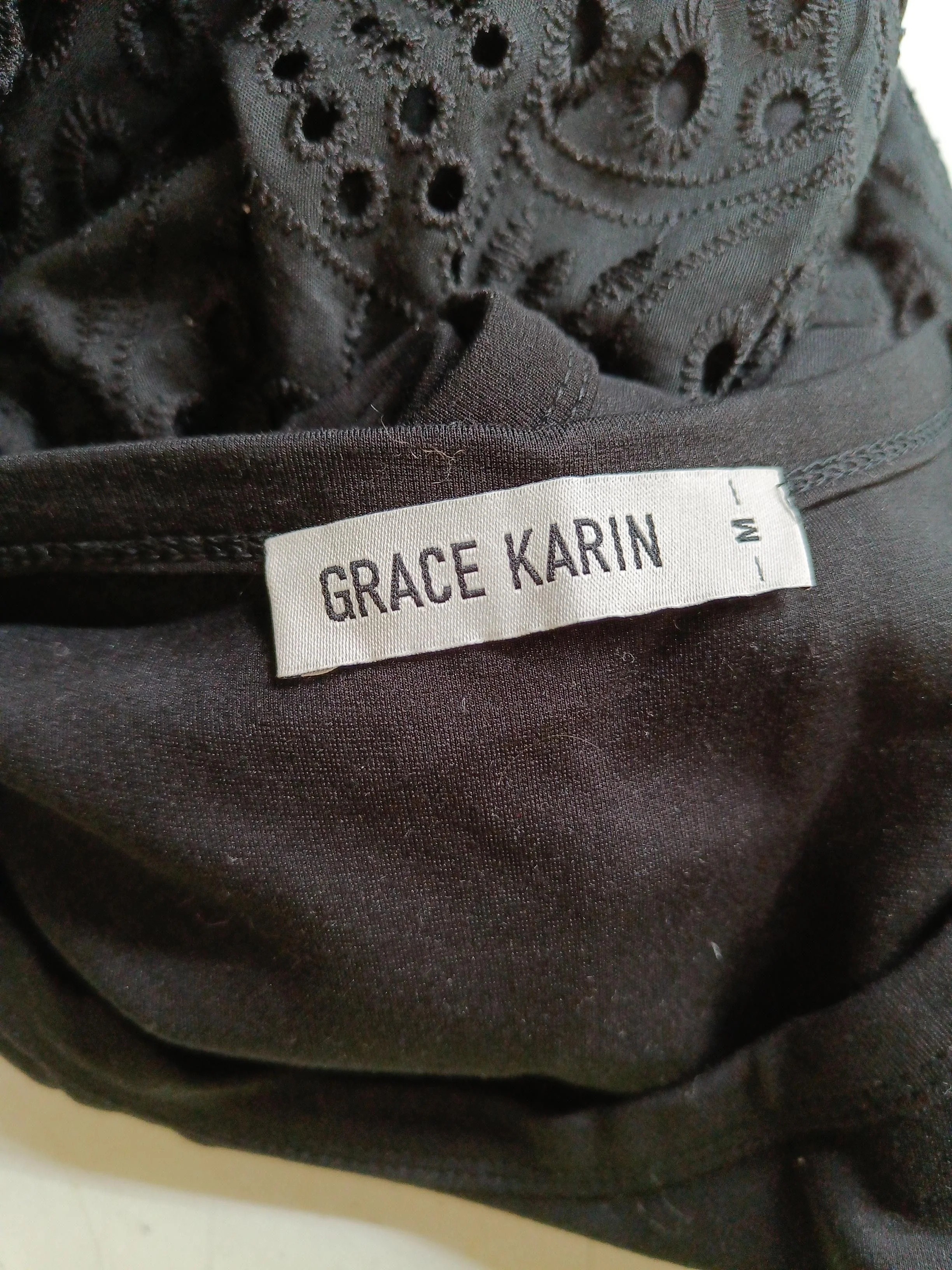 Grace Karin A-Line Midi Dress M in Black - Image 5