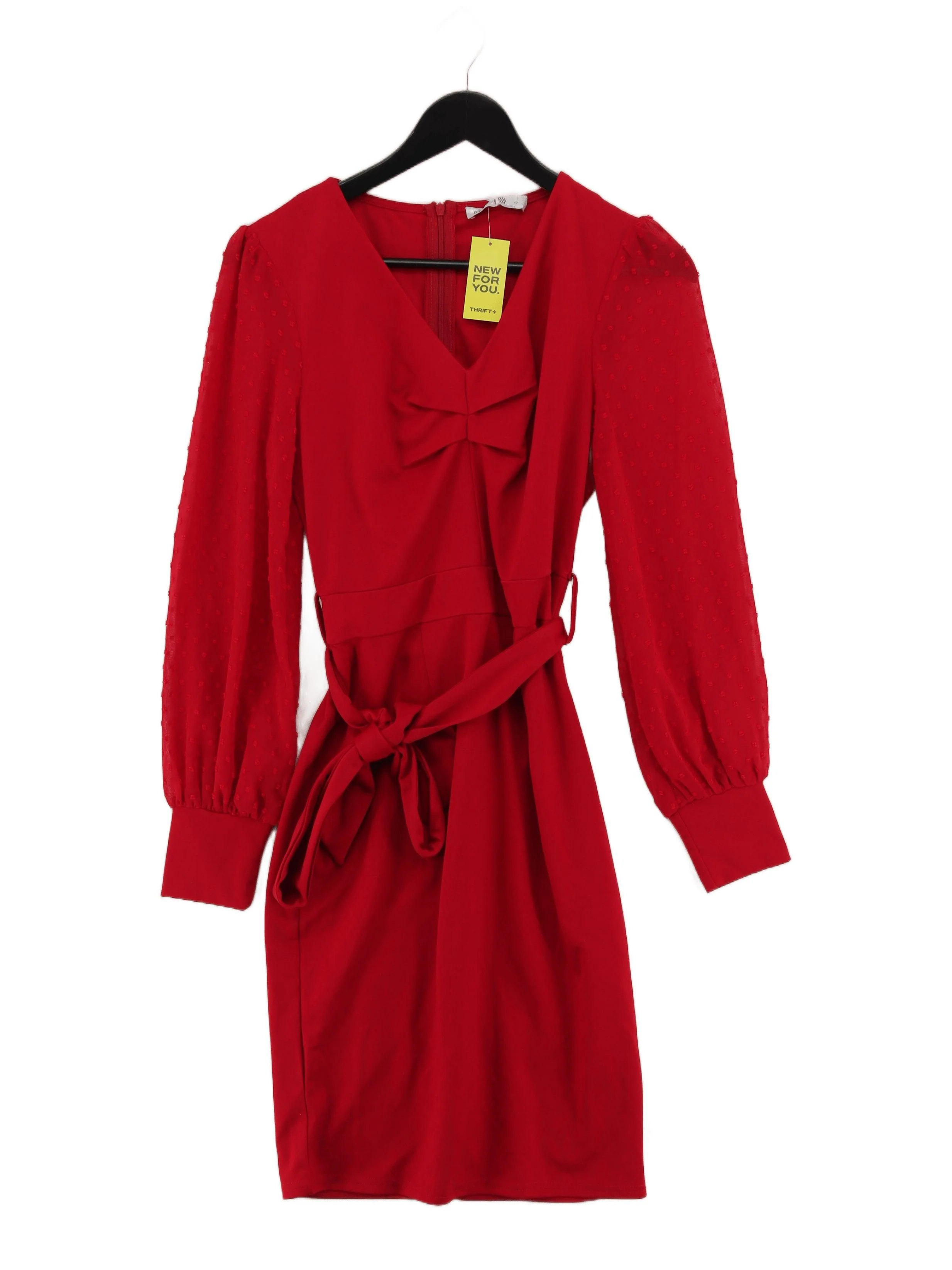 Grace Karin Shirt Mini Dress S in Red