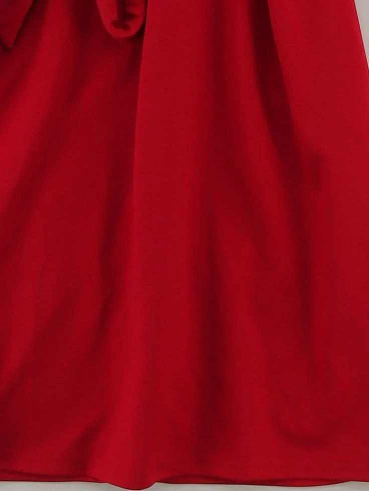 Grace Karin Shirt Mini Dress S in Red - Image 4